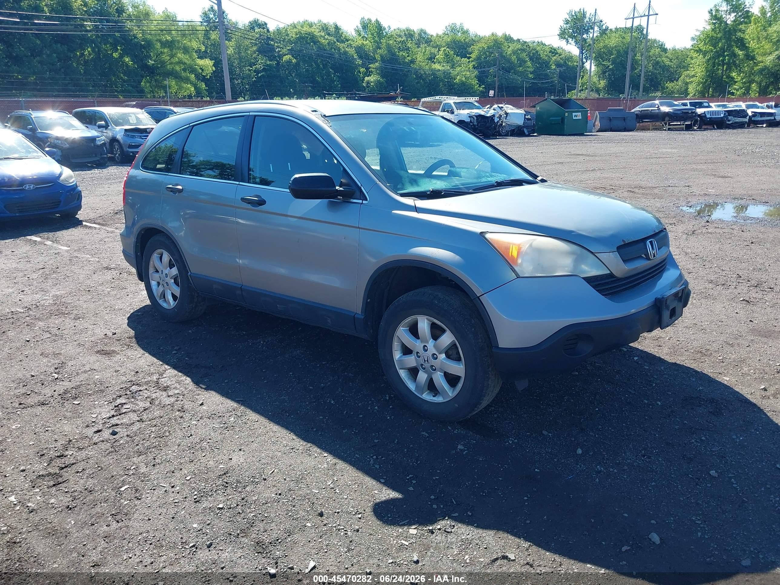 2008 Honda Cr-v Lx Silver vin: JHLRE48378C070736