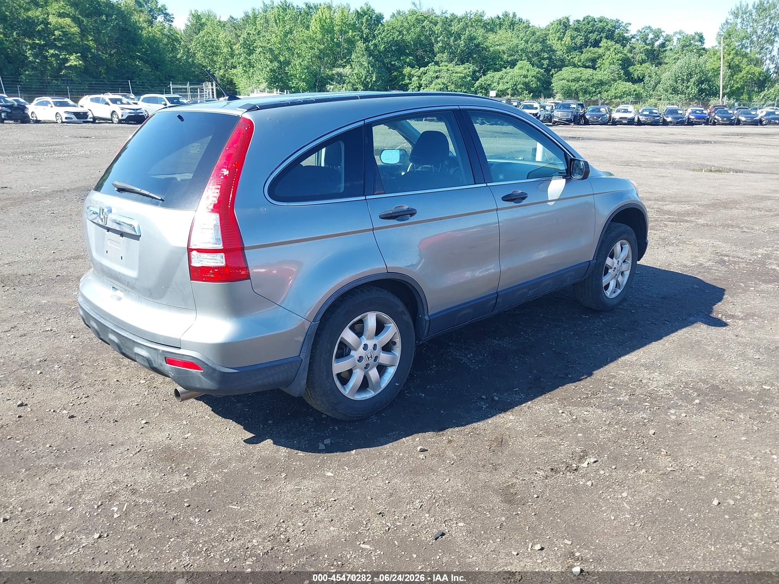 2008 Honda Cr-v Lx Silver vin: JHLRE48378C070736