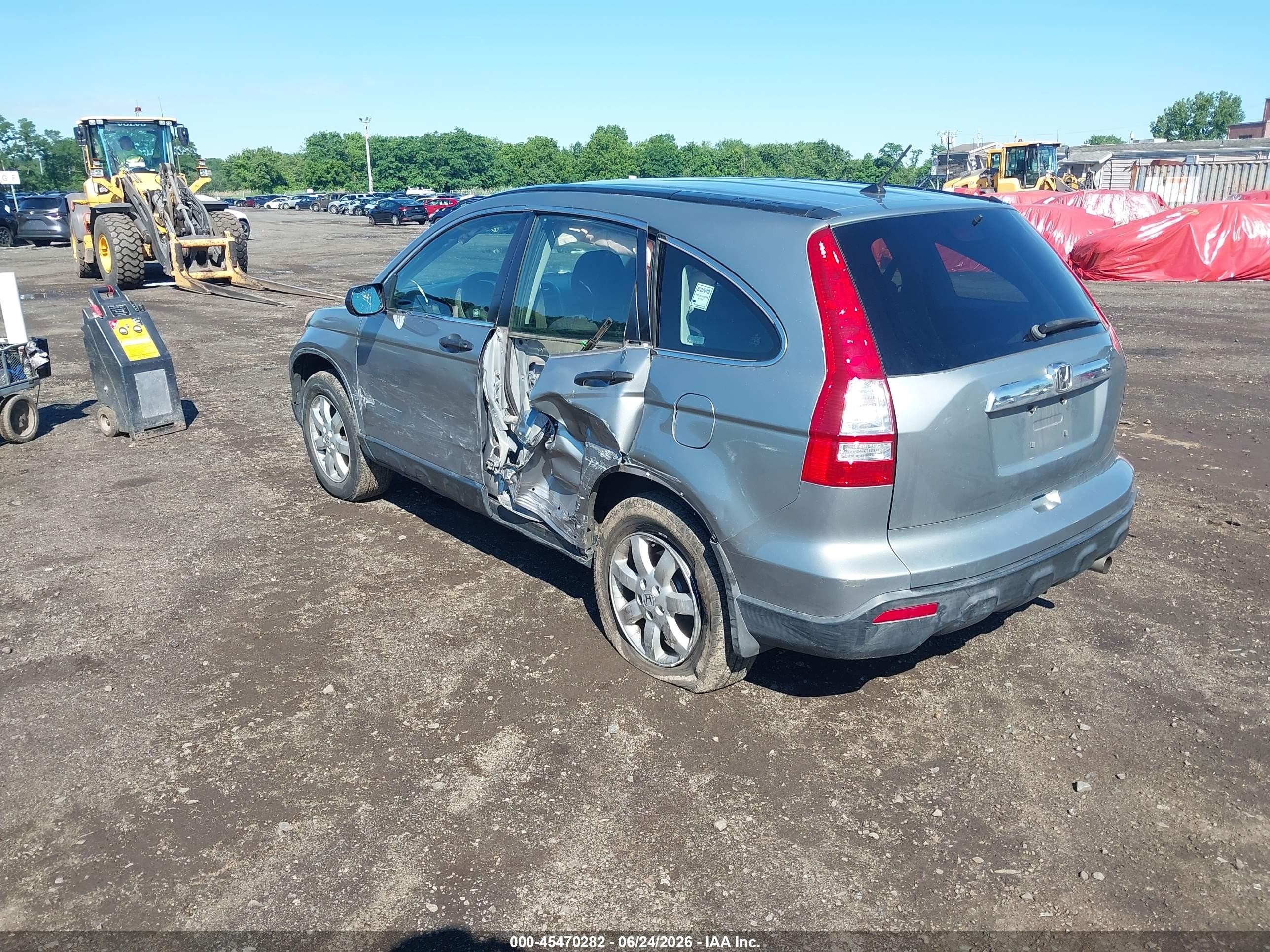 2008 Honda Cr-v Lx Silver vin: JHLRE48378C070736