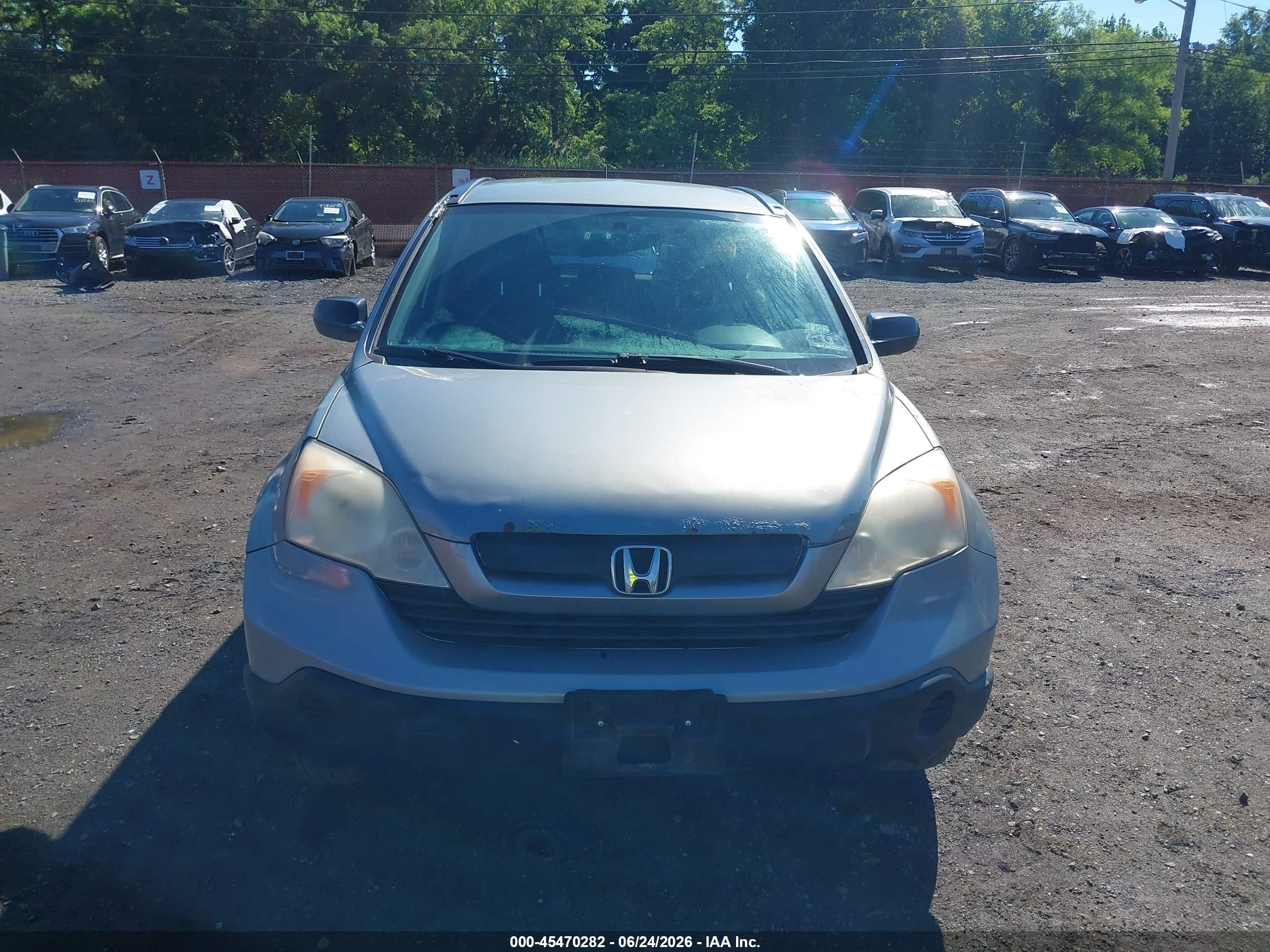 2008 Honda Cr-v Lx Silver vin: JHLRE48378C070736