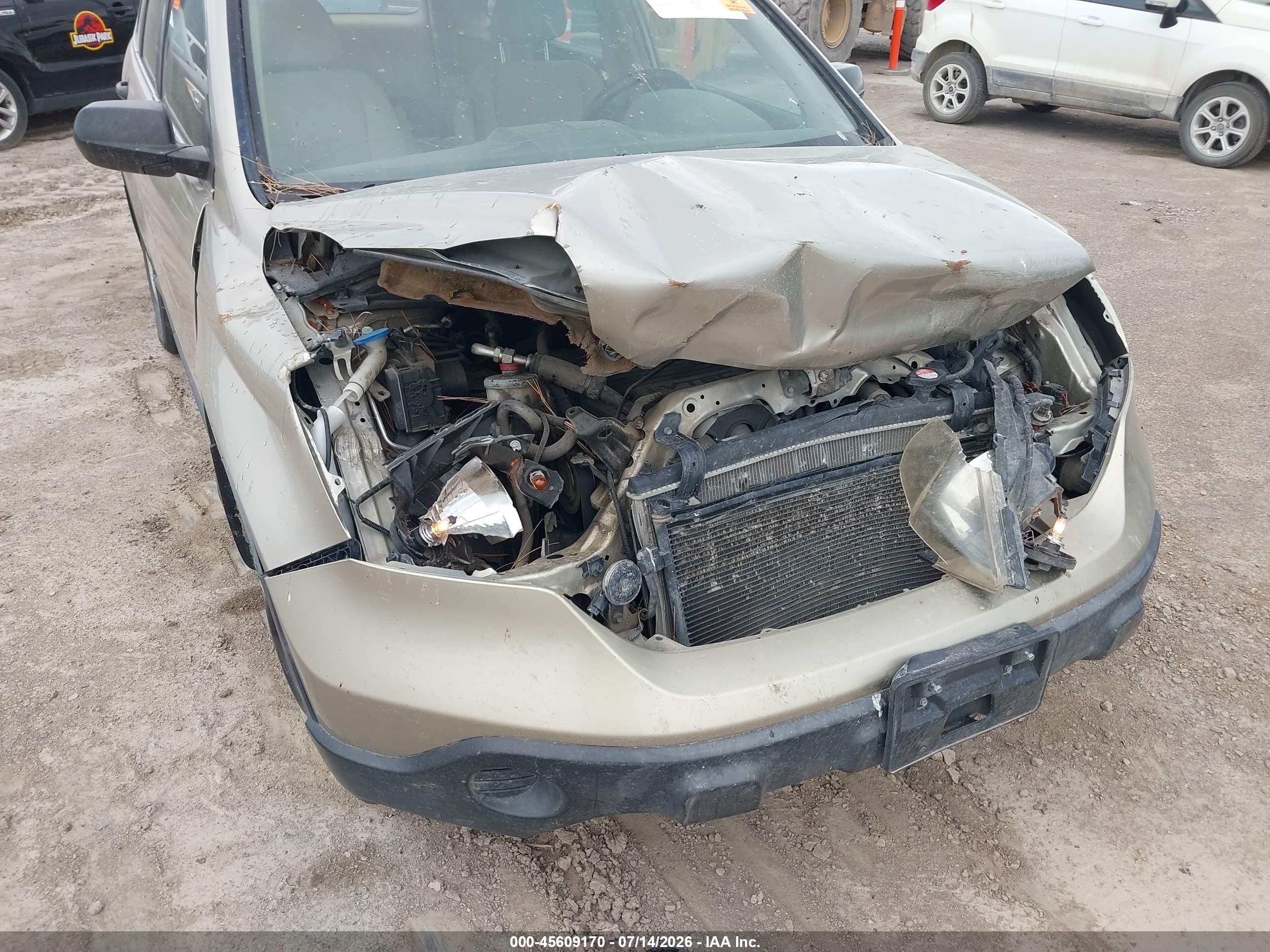 2009 Honda Cr-v Lx Gold vin: JHLRE48379C000669