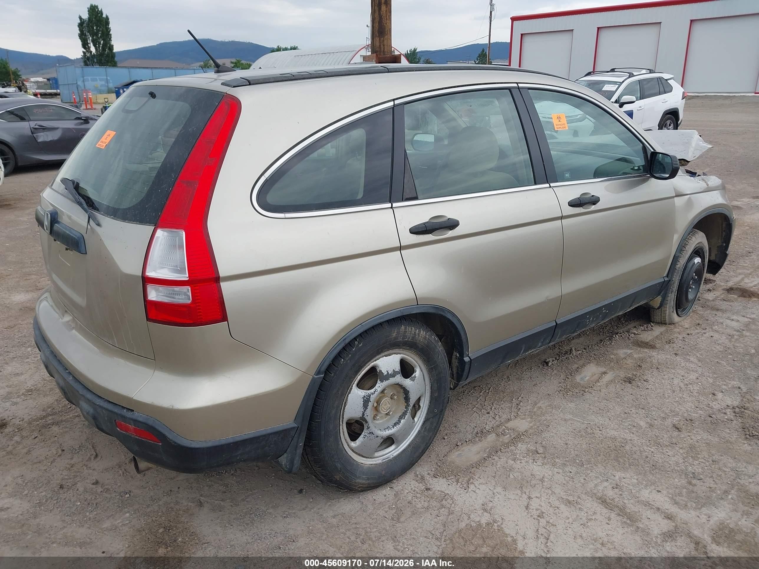 2009 Honda Cr-v Lx Gold vin: JHLRE48379C000669