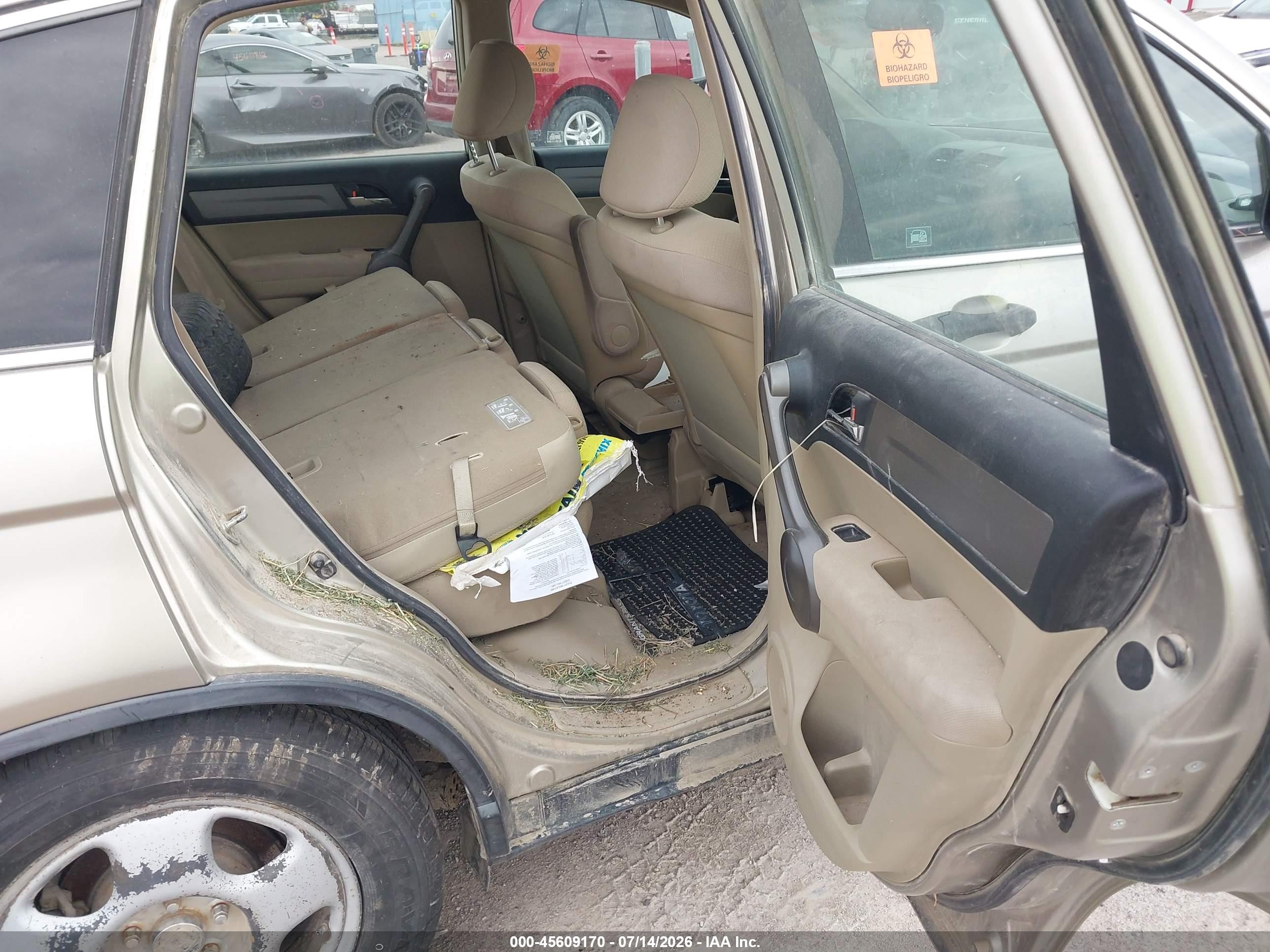 2009 Honda Cr-v Lx Gold vin: JHLRE48379C000669