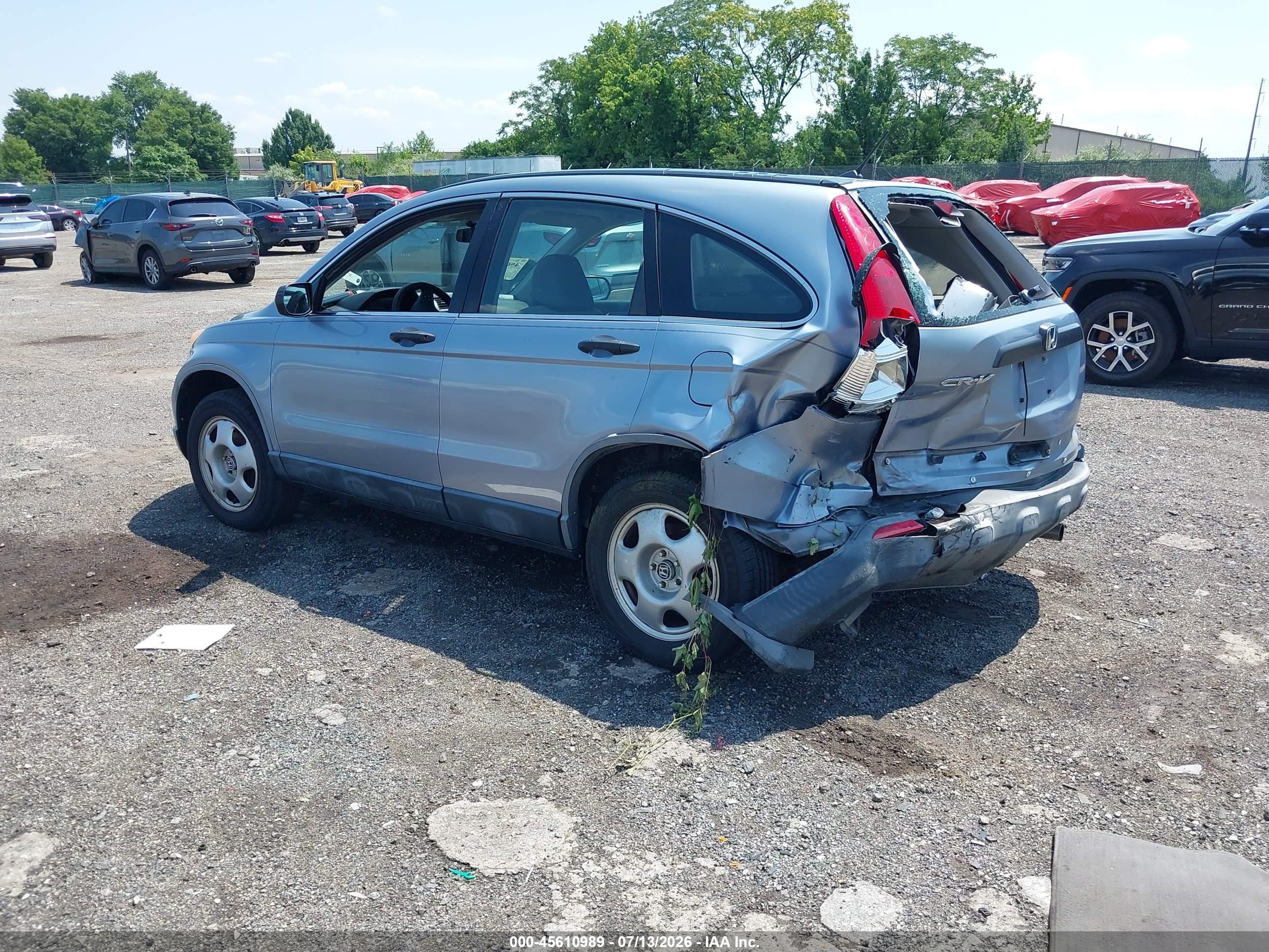 2007 Honda Cr-v Lx Teal vin: JHLRE48387C010589