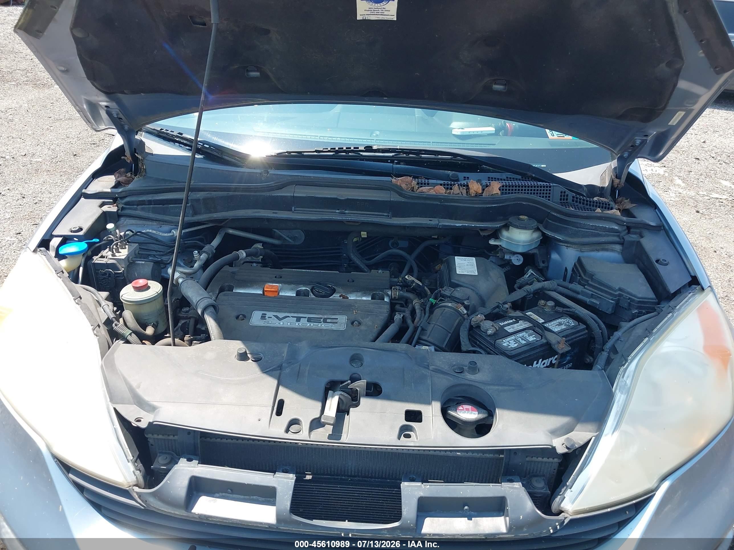 2007 Honda Cr-v Lx Teal vin: JHLRE48387C010589