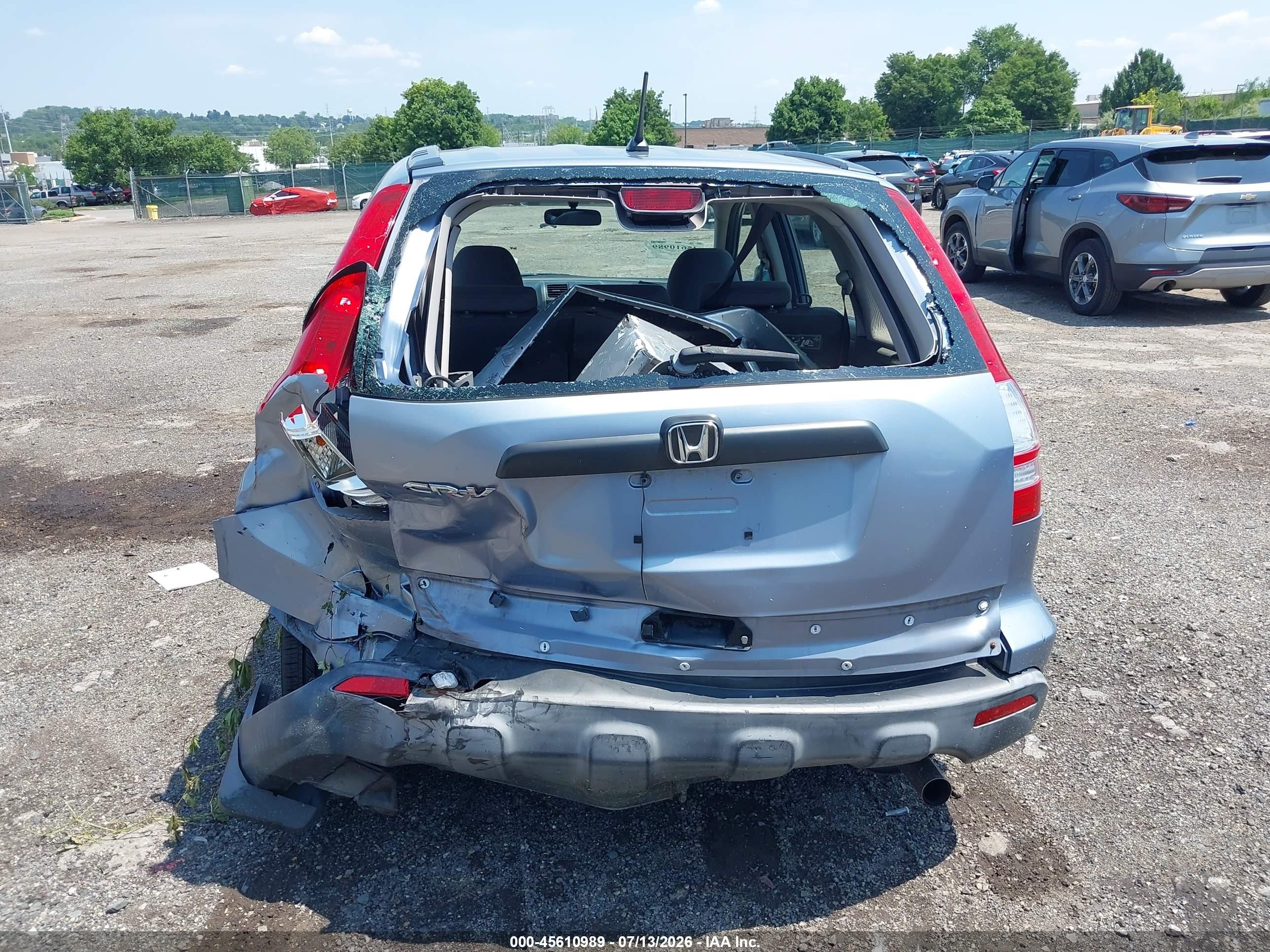 2007 Honda Cr-v Lx Teal vin: JHLRE48387C010589