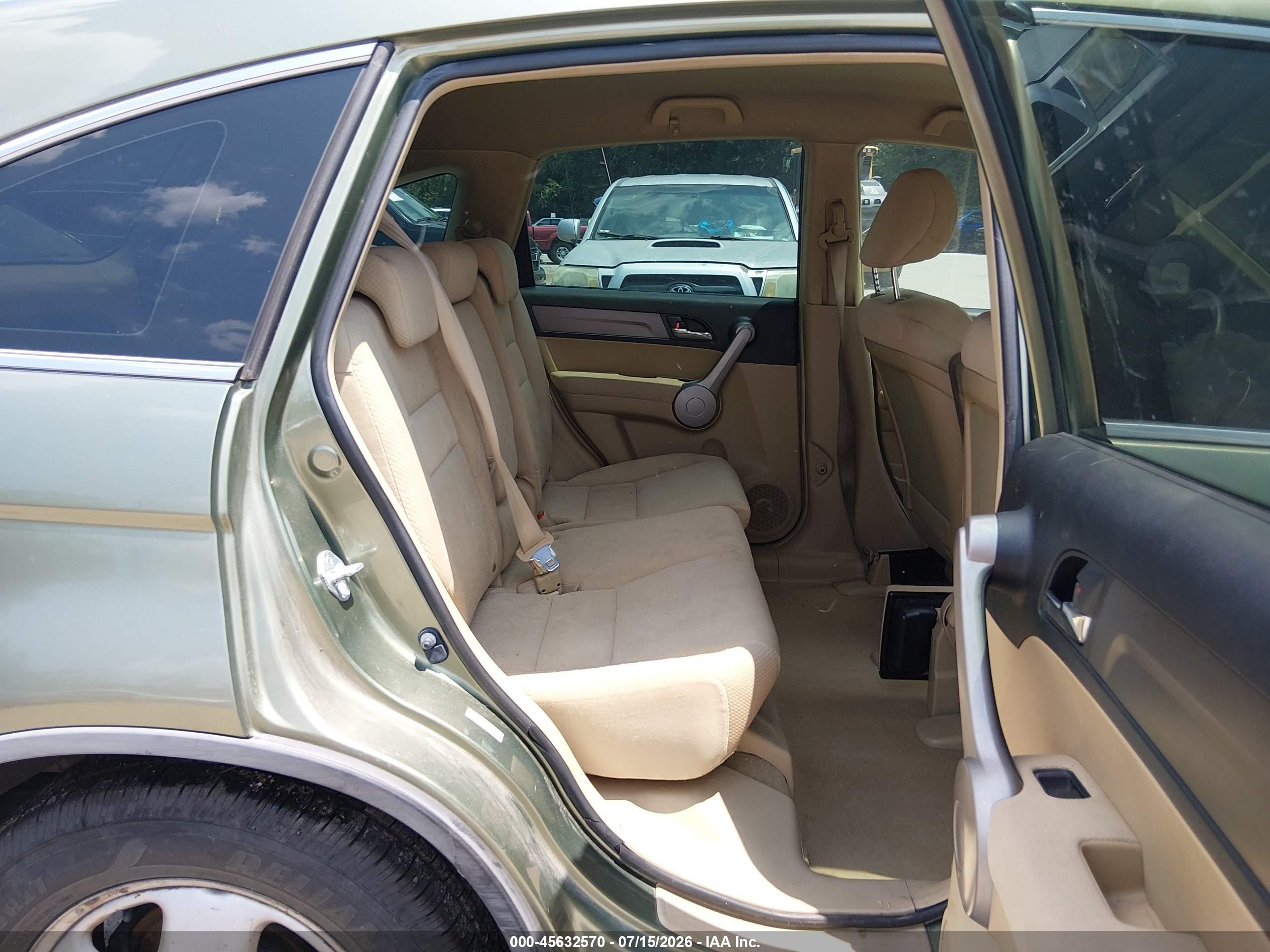 2007 Honda Cr-v Lx Green vin: JHLRE48387C012679