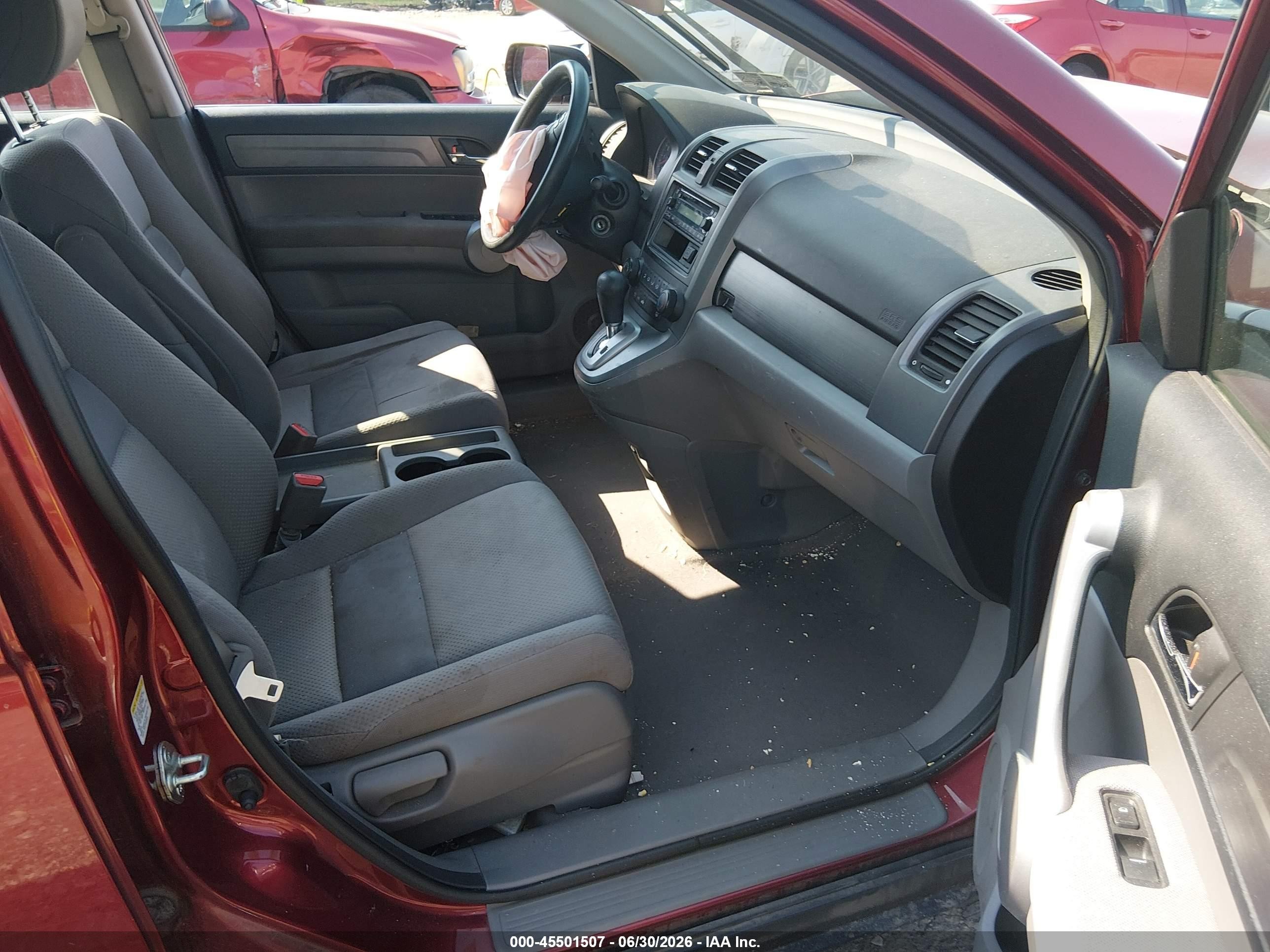 2007 Honda Cr-v Lx Red vin: JHLRE48387C056617
