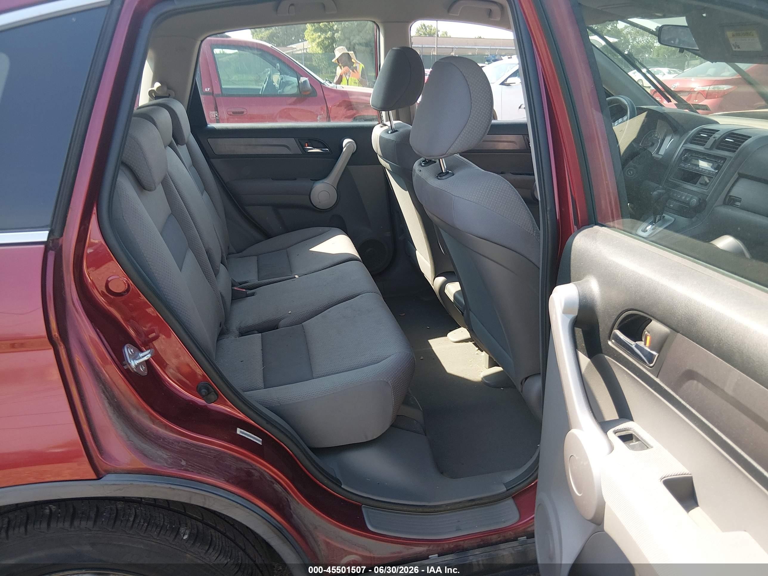 2007 Honda Cr-v Lx Red vin: JHLRE48387C056617