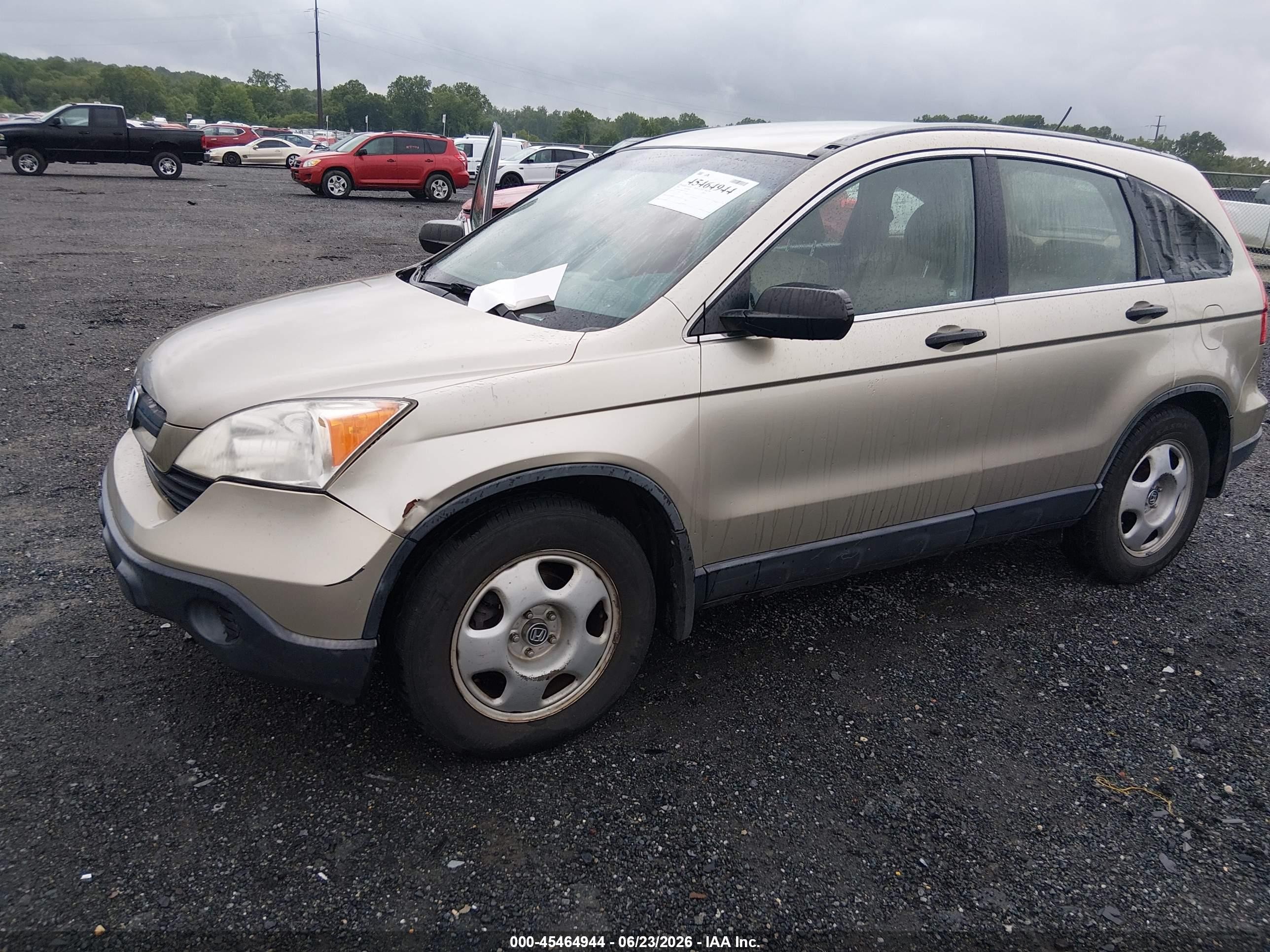 2007 Honda Cr-v Lx Gold vin: JHLRE48387C057654