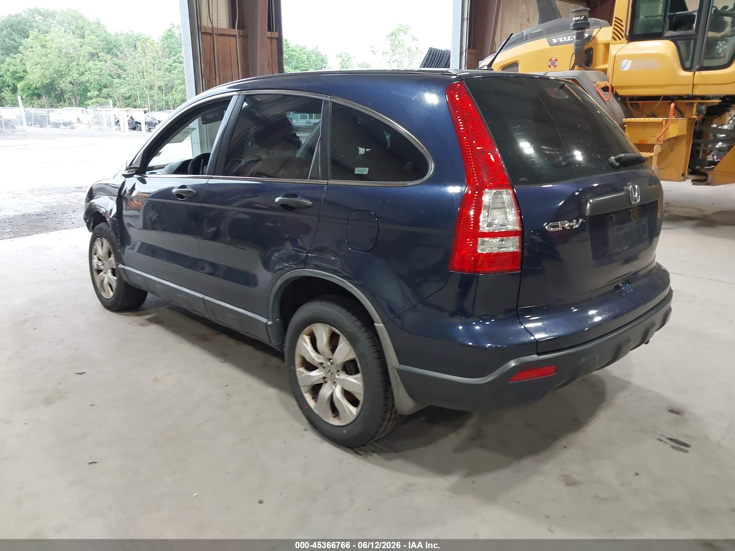 2007 Honda Cr-v Lx Blue vin: JHLRE48387C071005