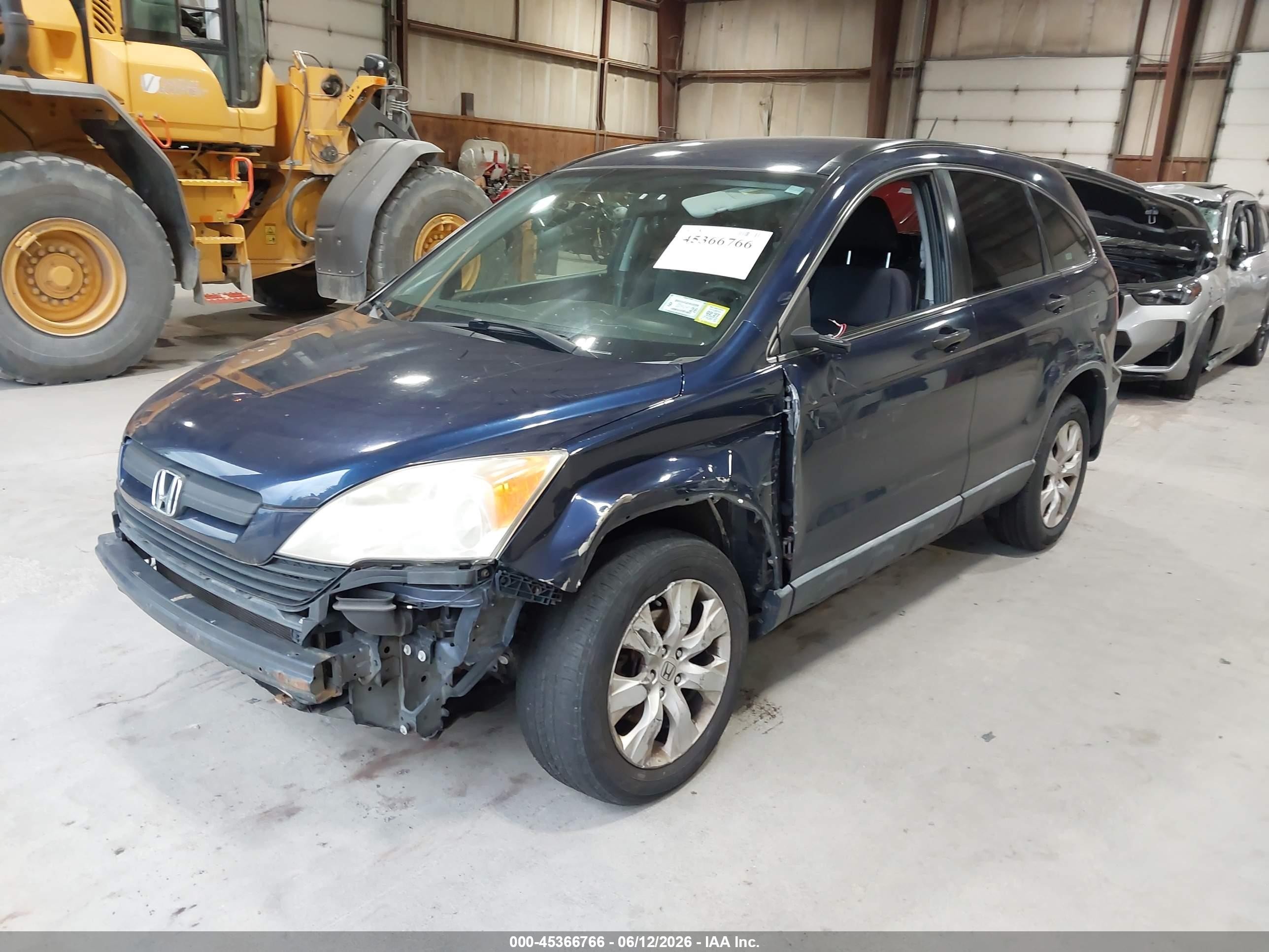 2007 Honda Cr-v Lx Blue vin: JHLRE48387C071005