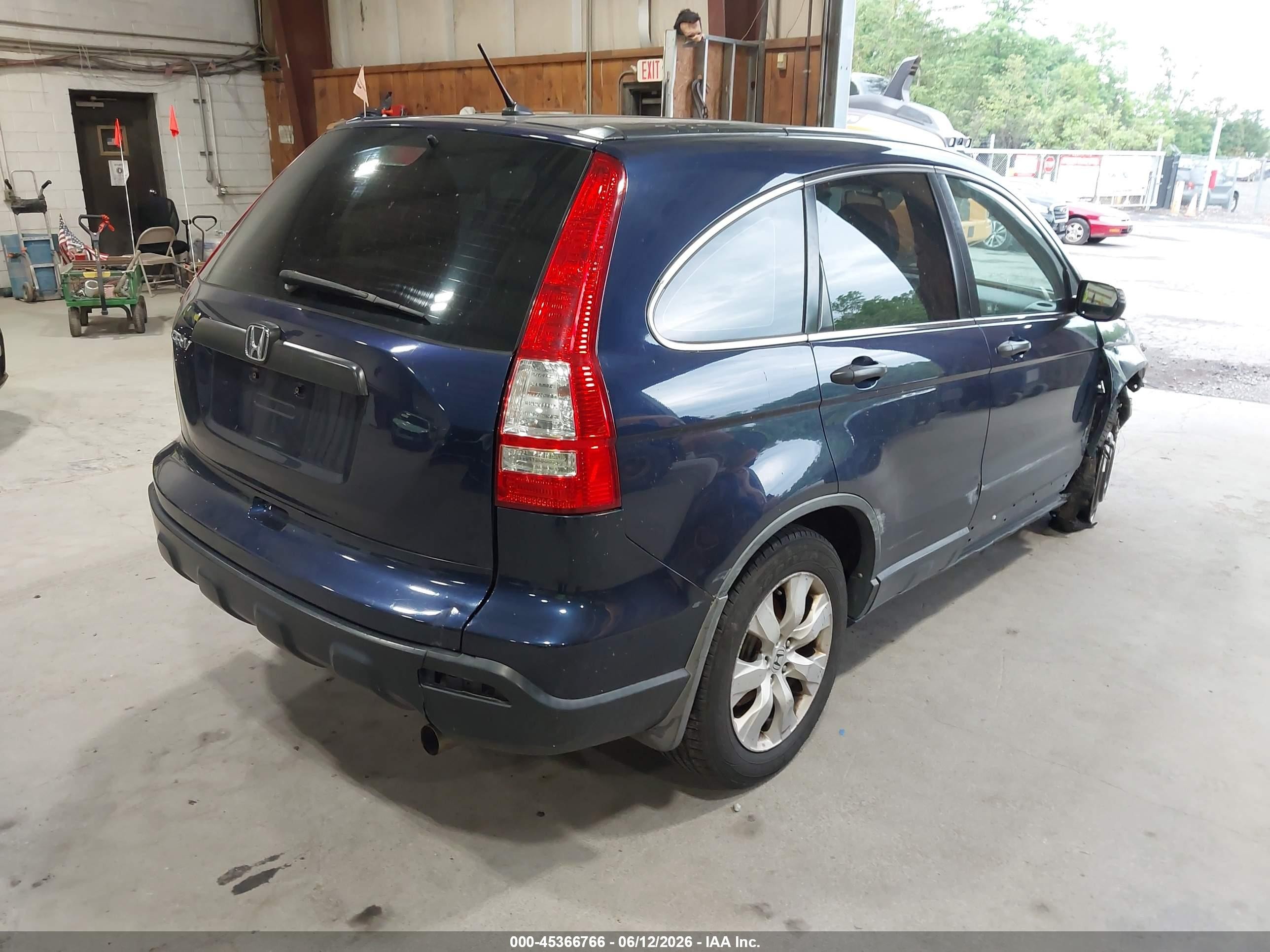 2007 Honda Cr-v Lx Blue vin: JHLRE48387C071005