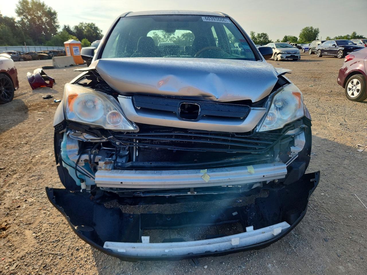2008 Honda Cr-v Lx Silver vin: JHLRE48388C038216
