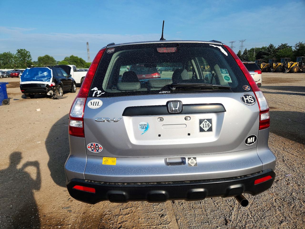 2008 Honda Cr-v Lx Silver vin: JHLRE48388C038216