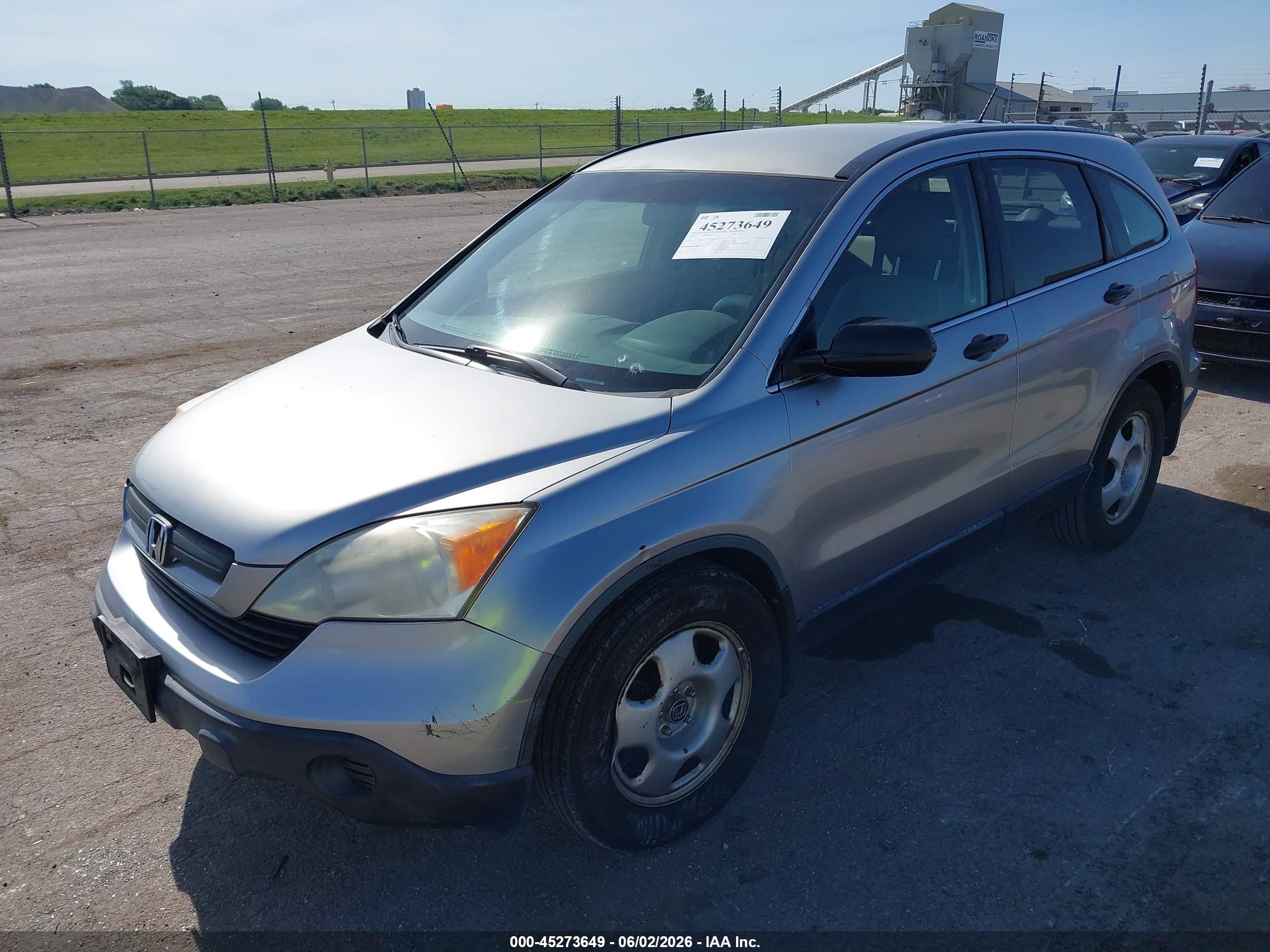 2008 Honda Cr-v Lx Silver vin: JHLRE48388C070938