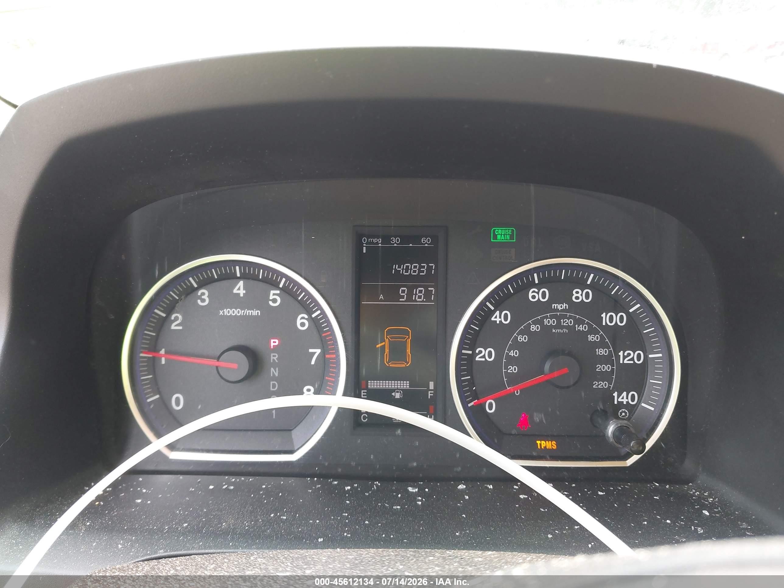 2008 Honda Cr-v Lx Black vin: JHLRE48388C076495