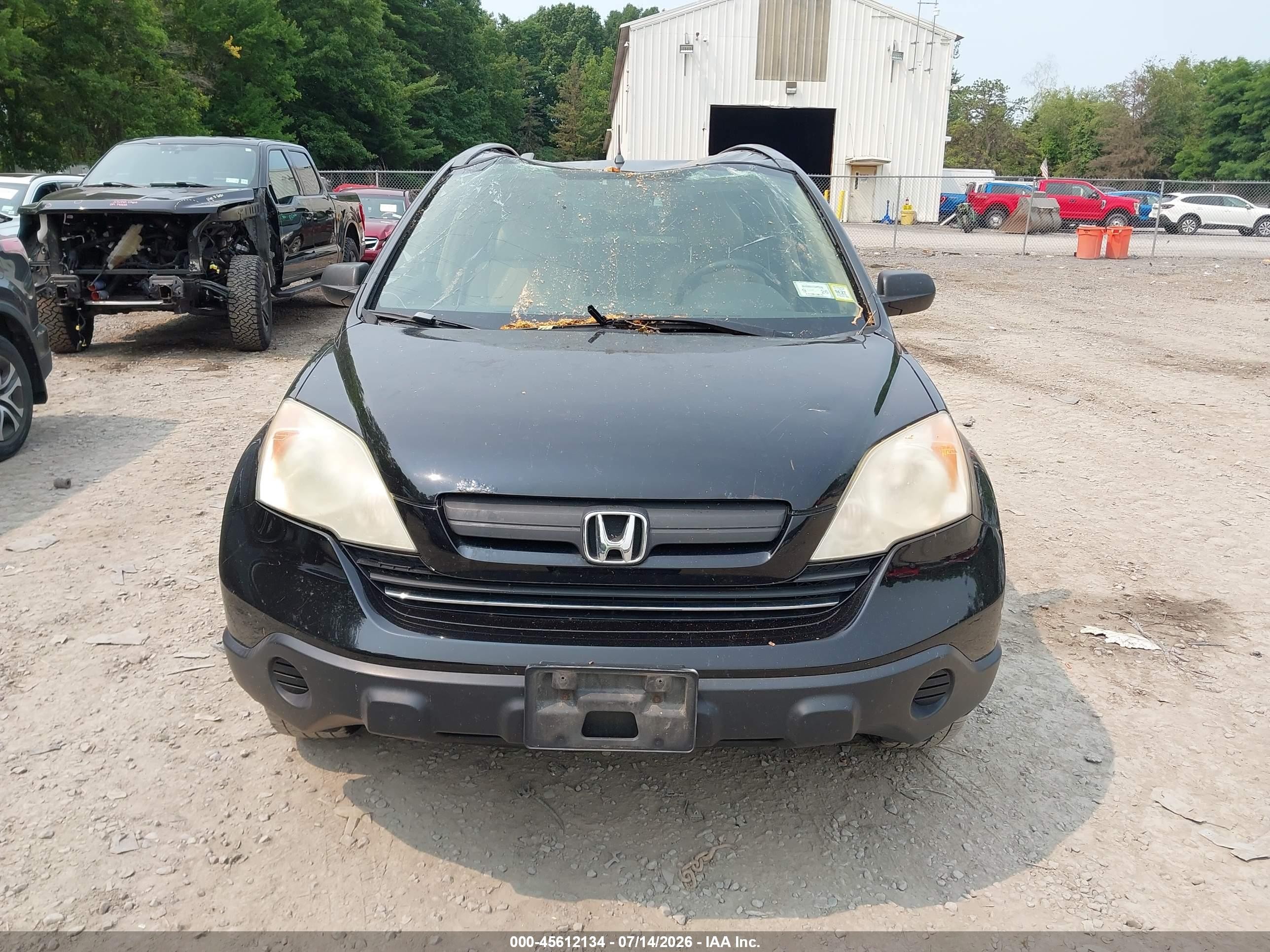 2008 Honda Cr-v Lx Black vin: JHLRE48388C076495