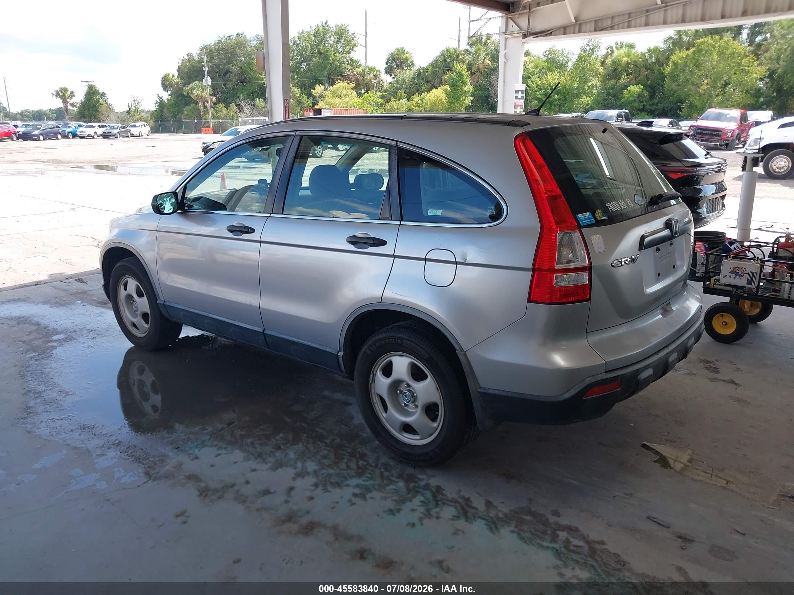 2008 Honda Cr-v Lx Silver vin: JHLRE48388C080319