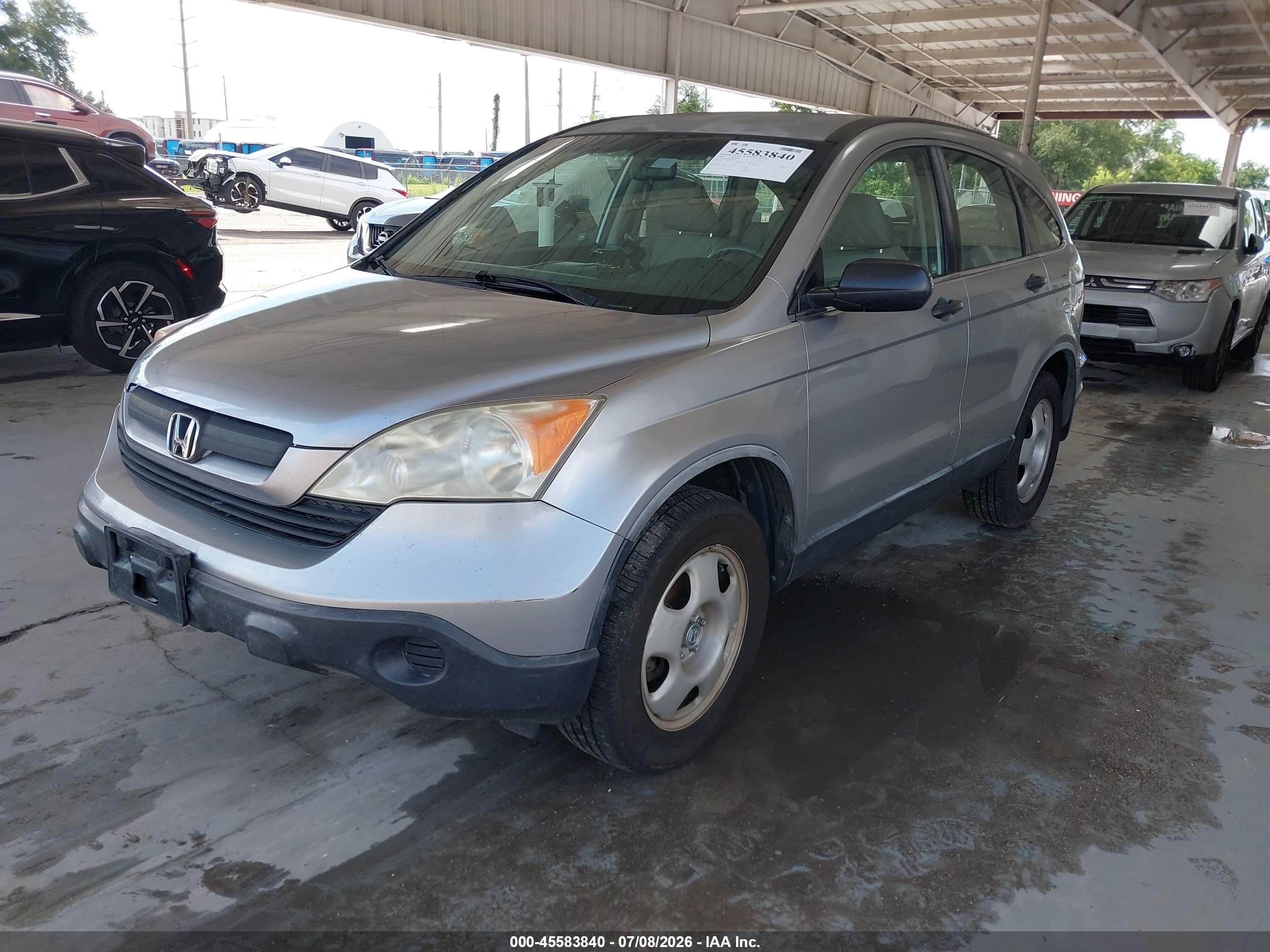 2008 Honda Cr-v Lx Silver vin: JHLRE48388C080319