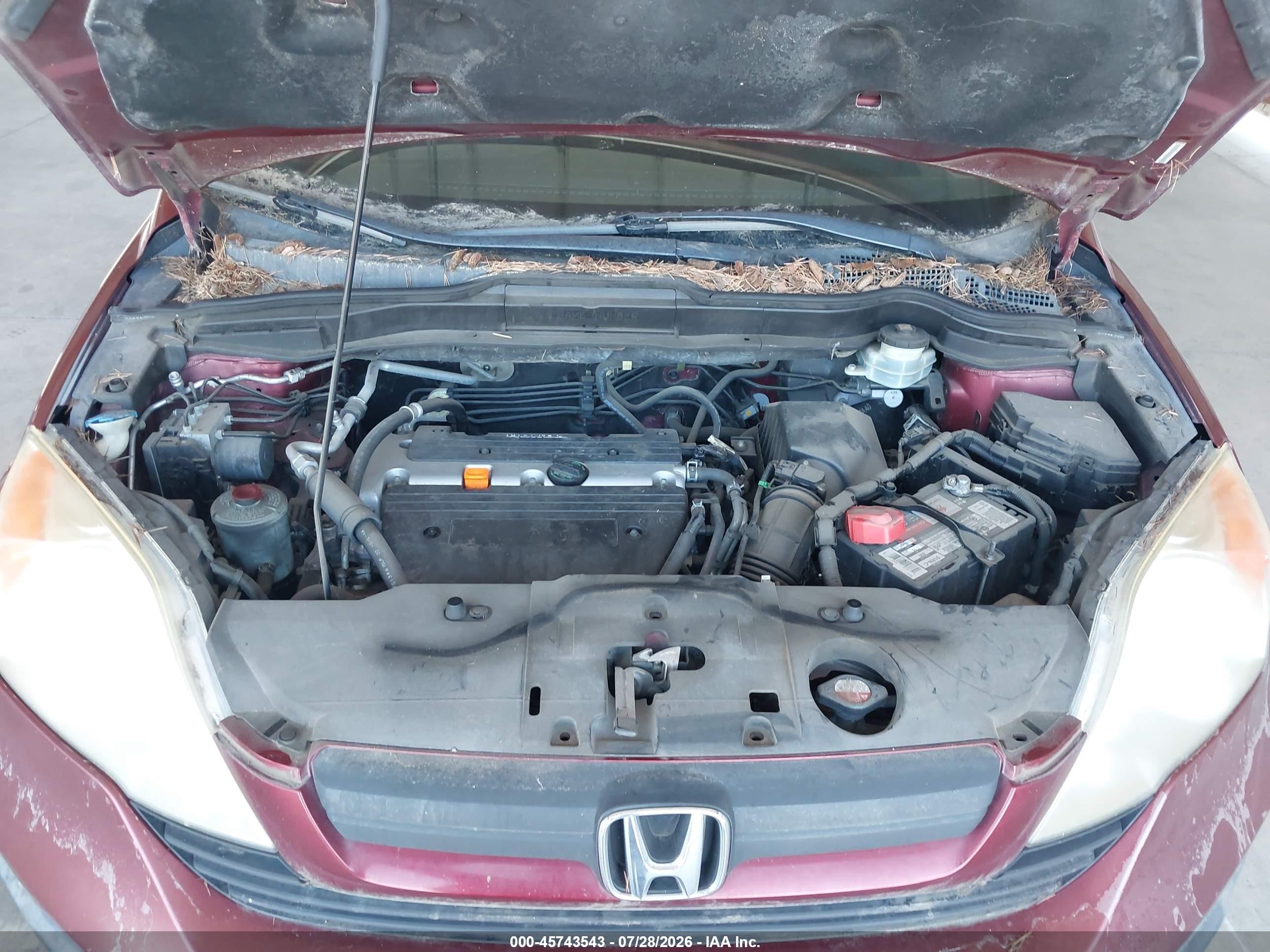 2009 Honda Cr-v Lx Бордовый vin: JHLRE48389C024835