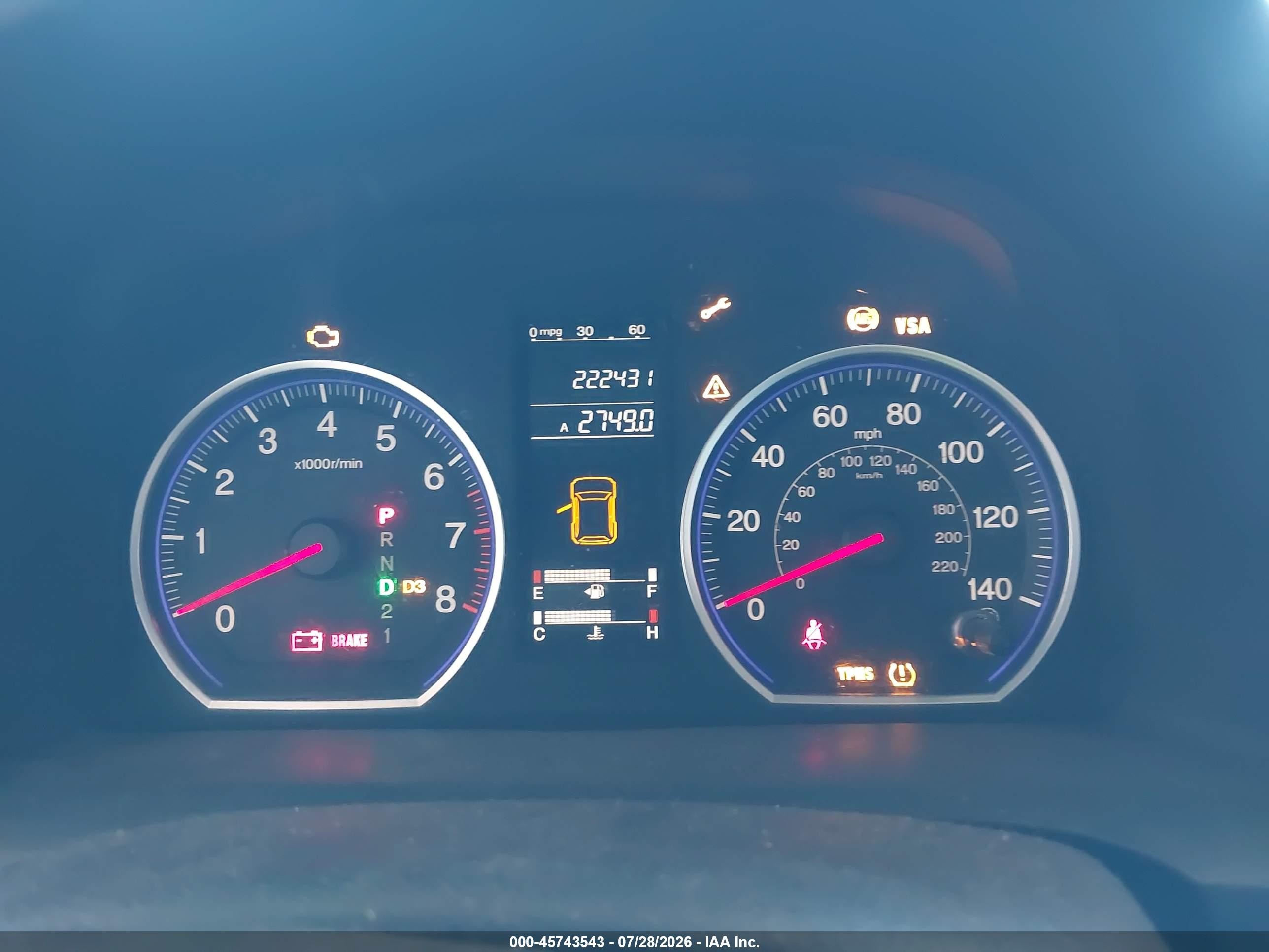 2009 Honda Cr-v Lx Бордовый vin: JHLRE48389C024835