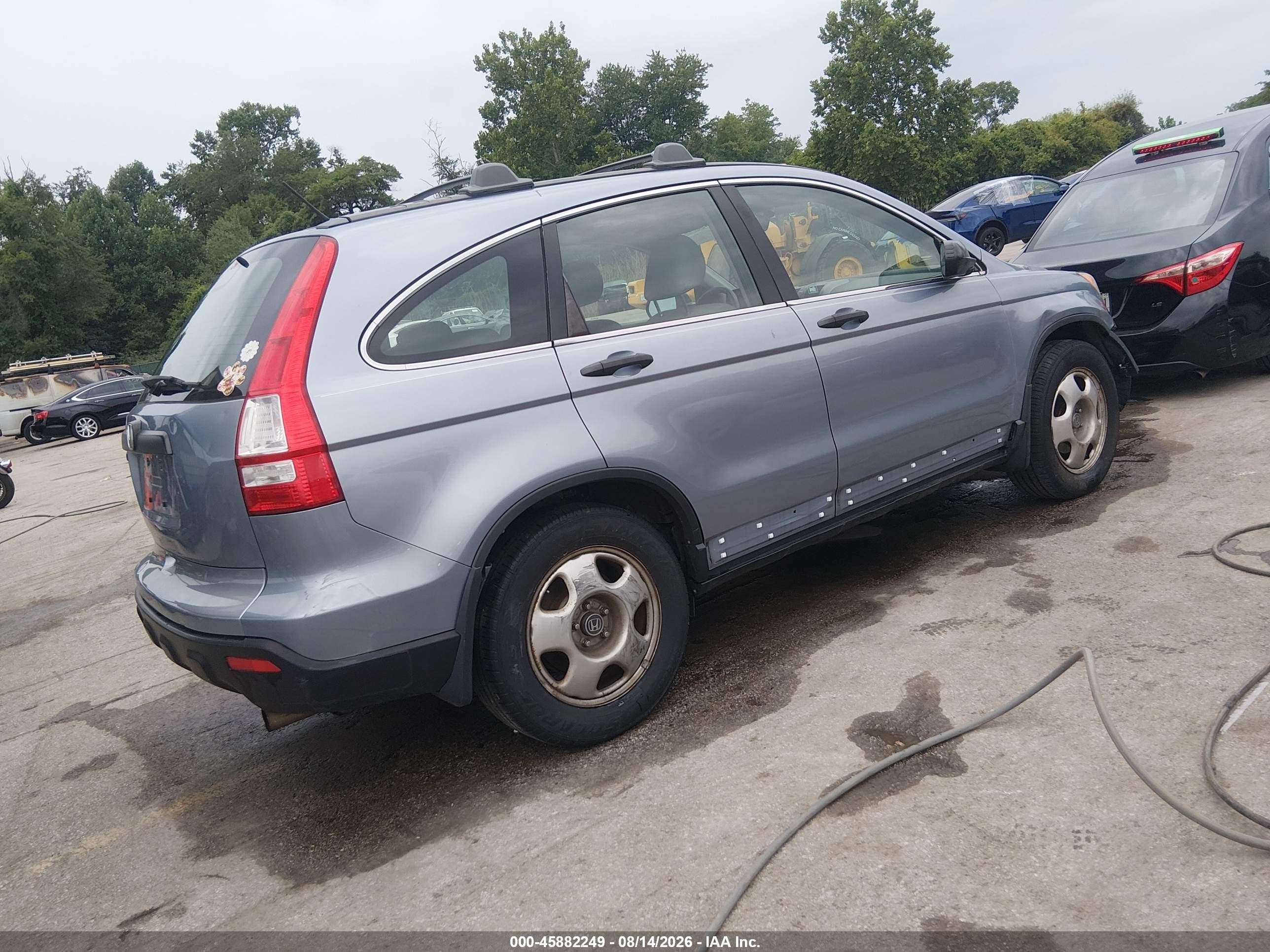 2007 Honda Cr-v Lx Gray vin: JHLRE48397C012125