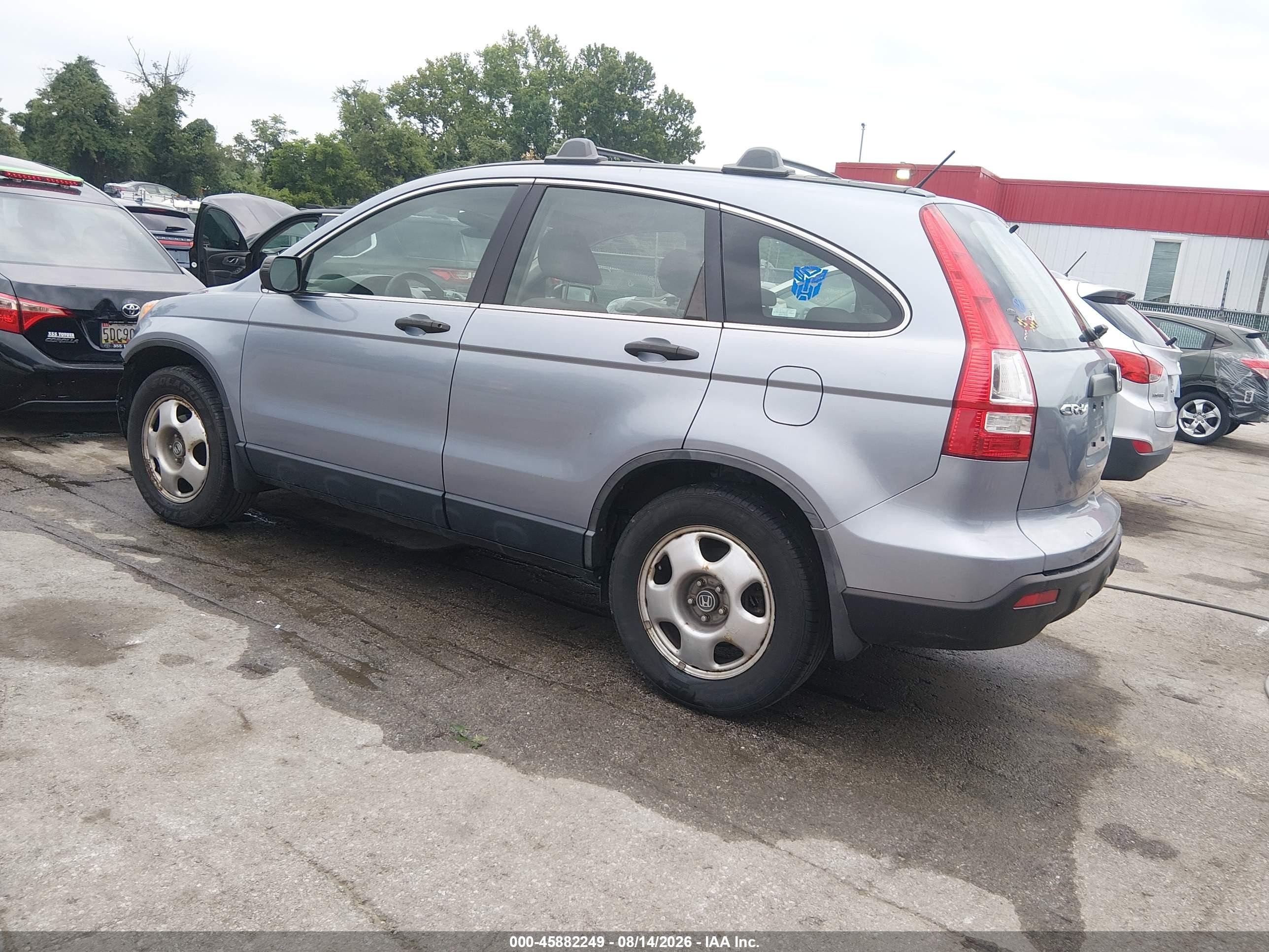 2007 Honda Cr-v Lx Gray vin: JHLRE48397C012125