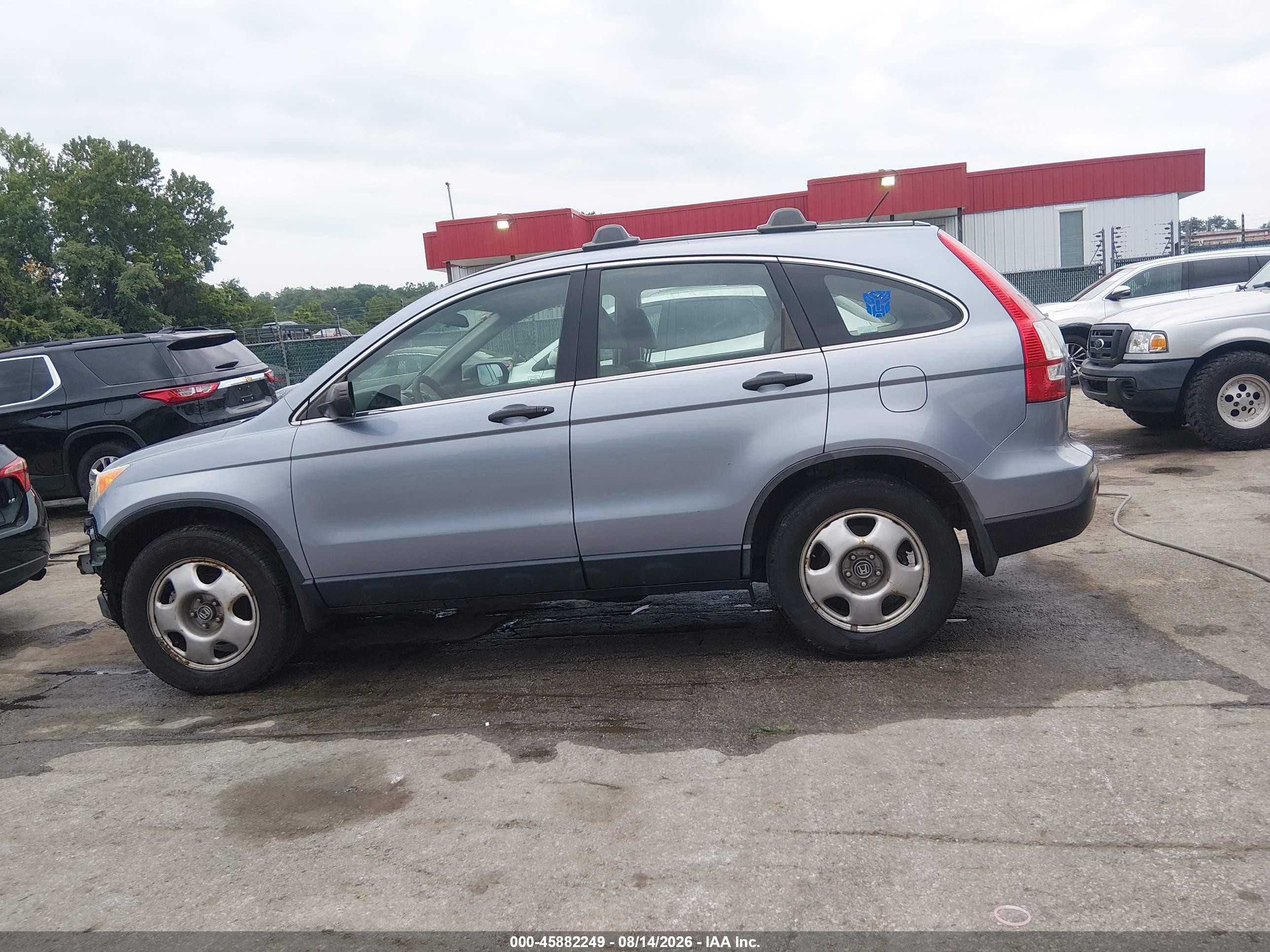 2007 Honda Cr-v Lx Gray vin: JHLRE48397C012125