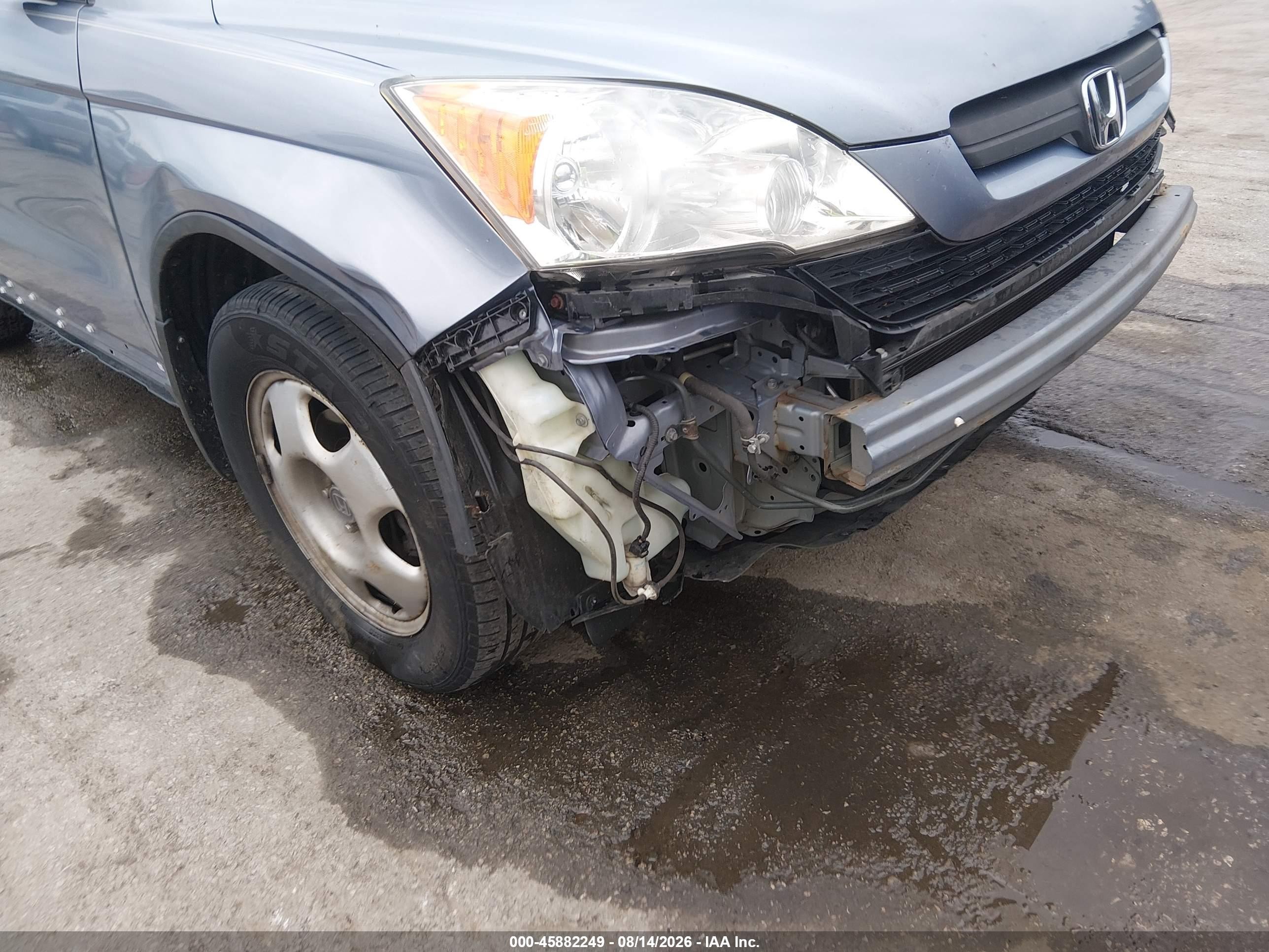2007 Honda Cr-v Lx Gray vin: JHLRE48397C012125