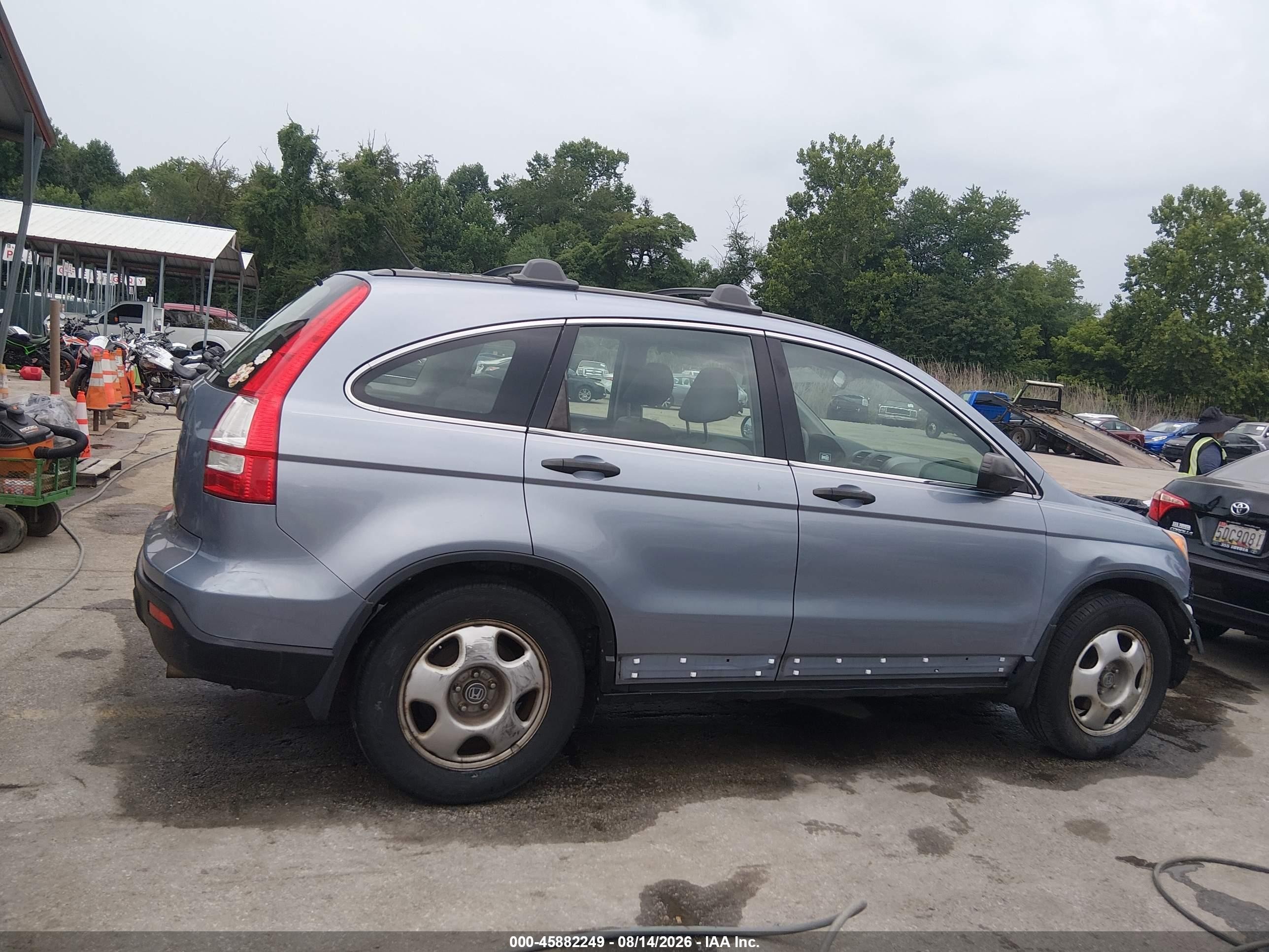 2007 Honda Cr-v Lx Gray vin: JHLRE48397C012125