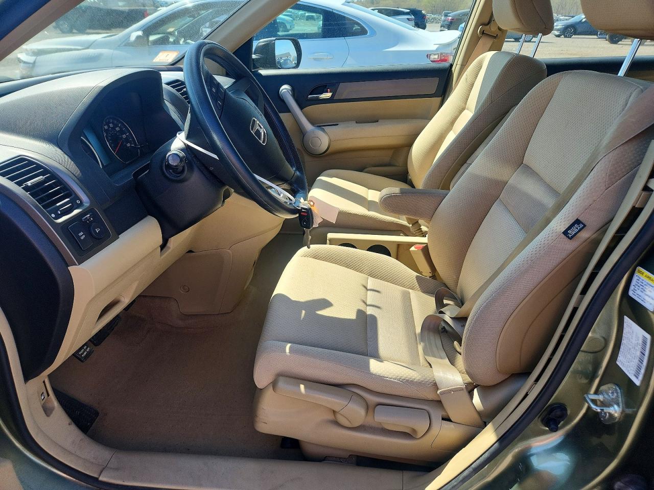2007 Honda Cr-v Lx Green vin: JHLRE48397C110068