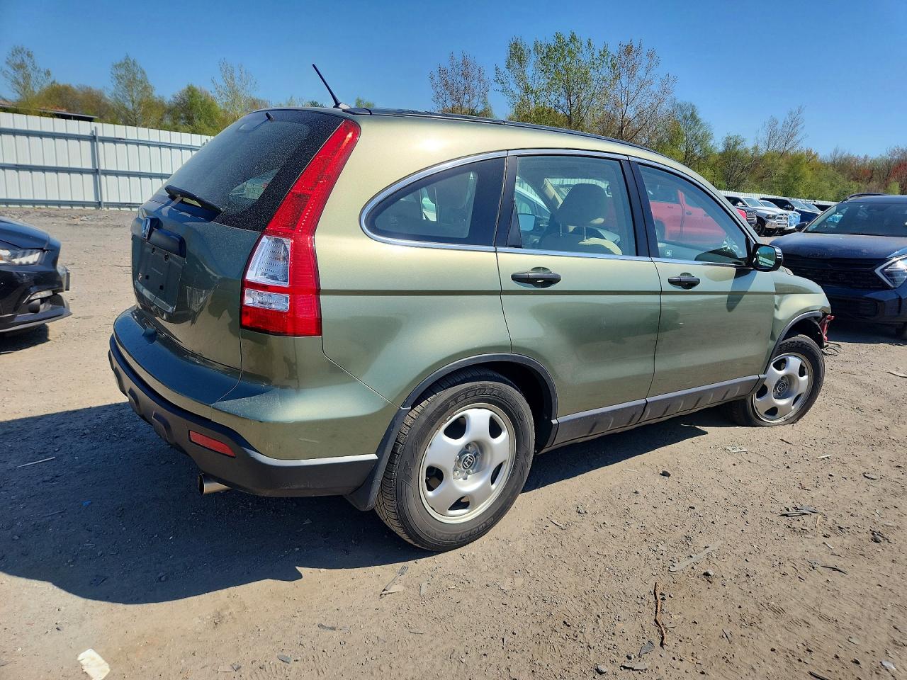 2007 Honda Cr-v Lx Green vin: JHLRE48397C110068