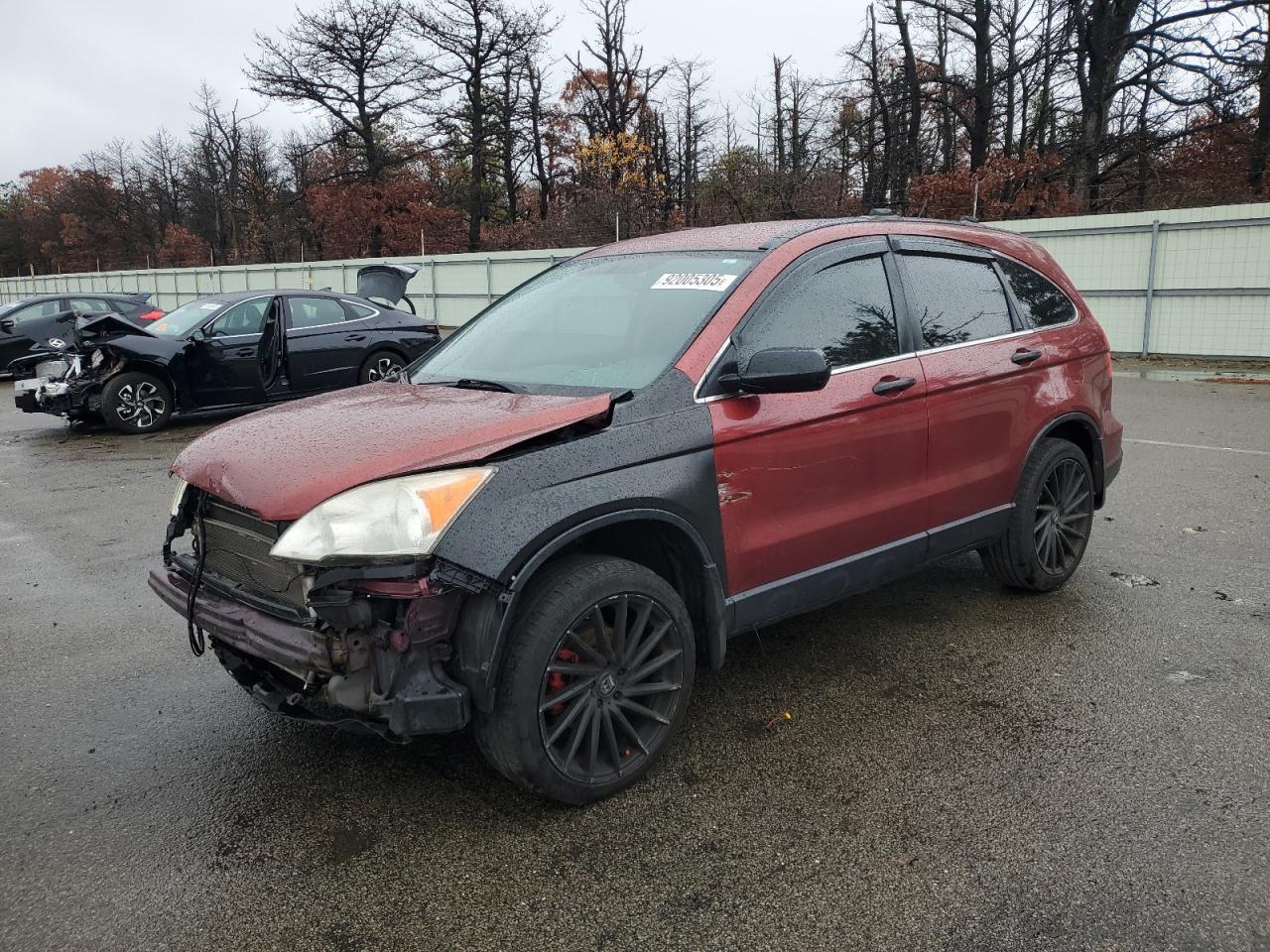 2008 Honda Cr-v Lx Burgundy vin: JHLRE48398C012546