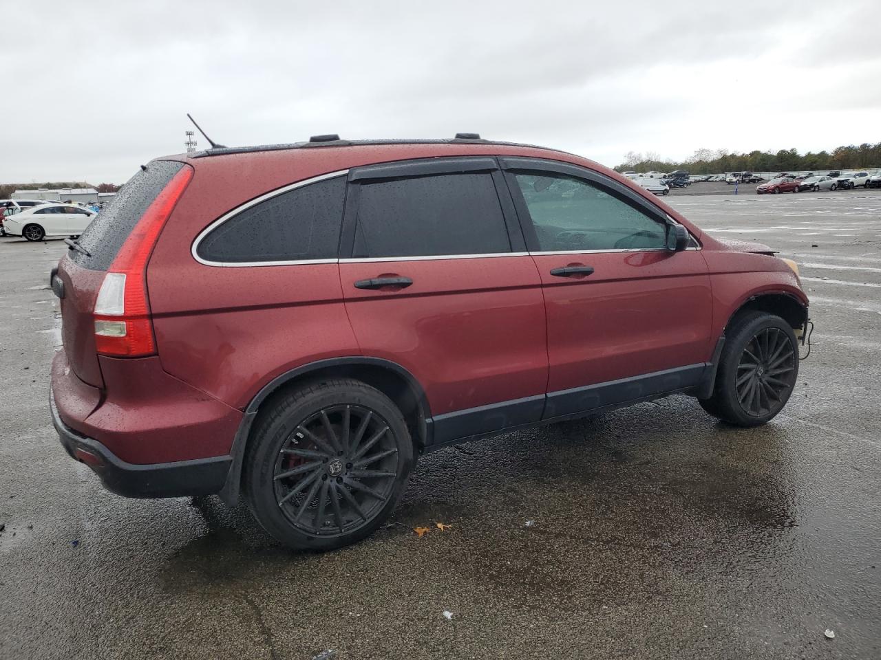 2008 Honda Cr-v Lx Burgundy vin: JHLRE48398C012546