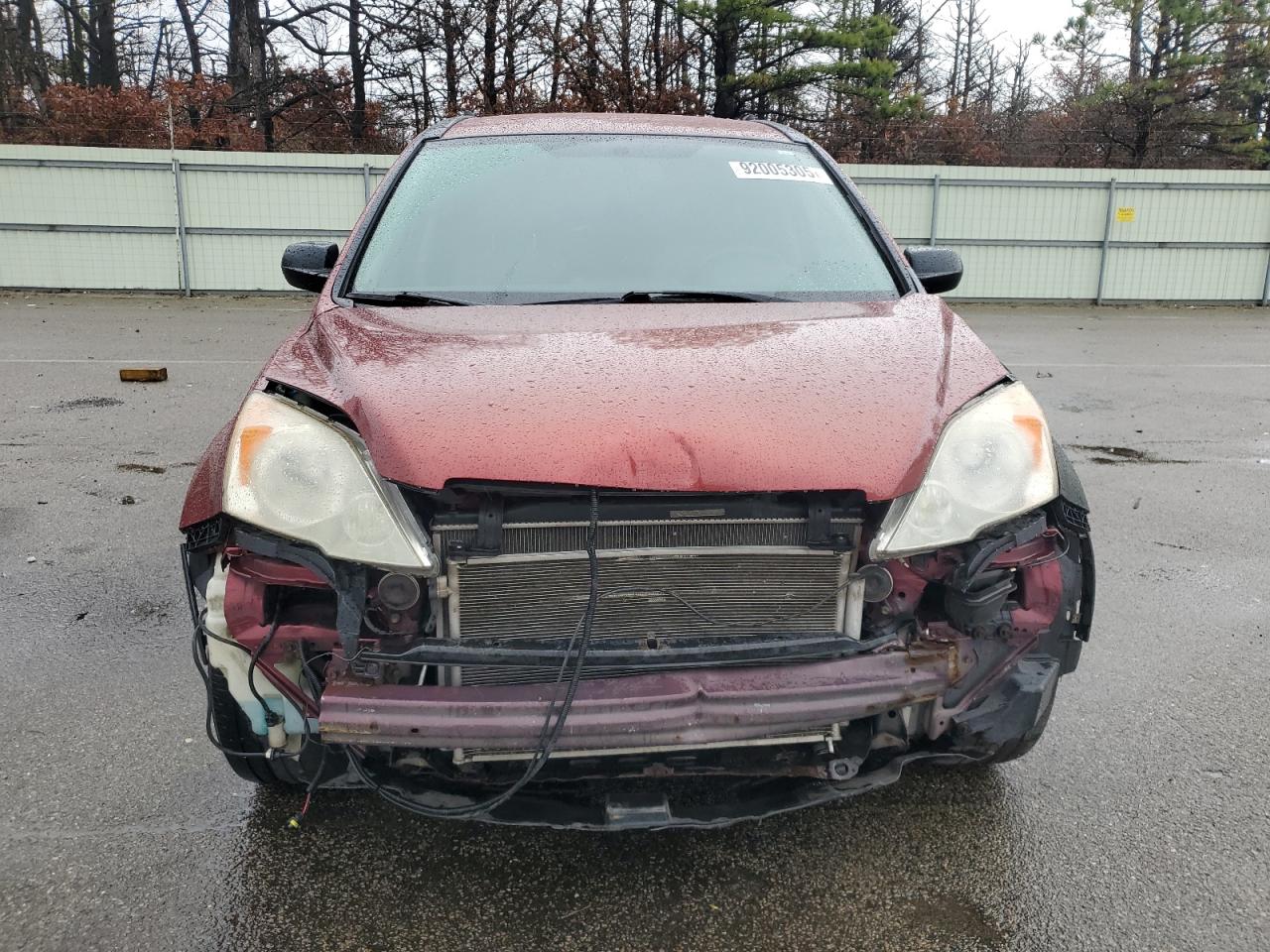 2008 Honda Cr-v Lx Burgundy vin: JHLRE48398C012546