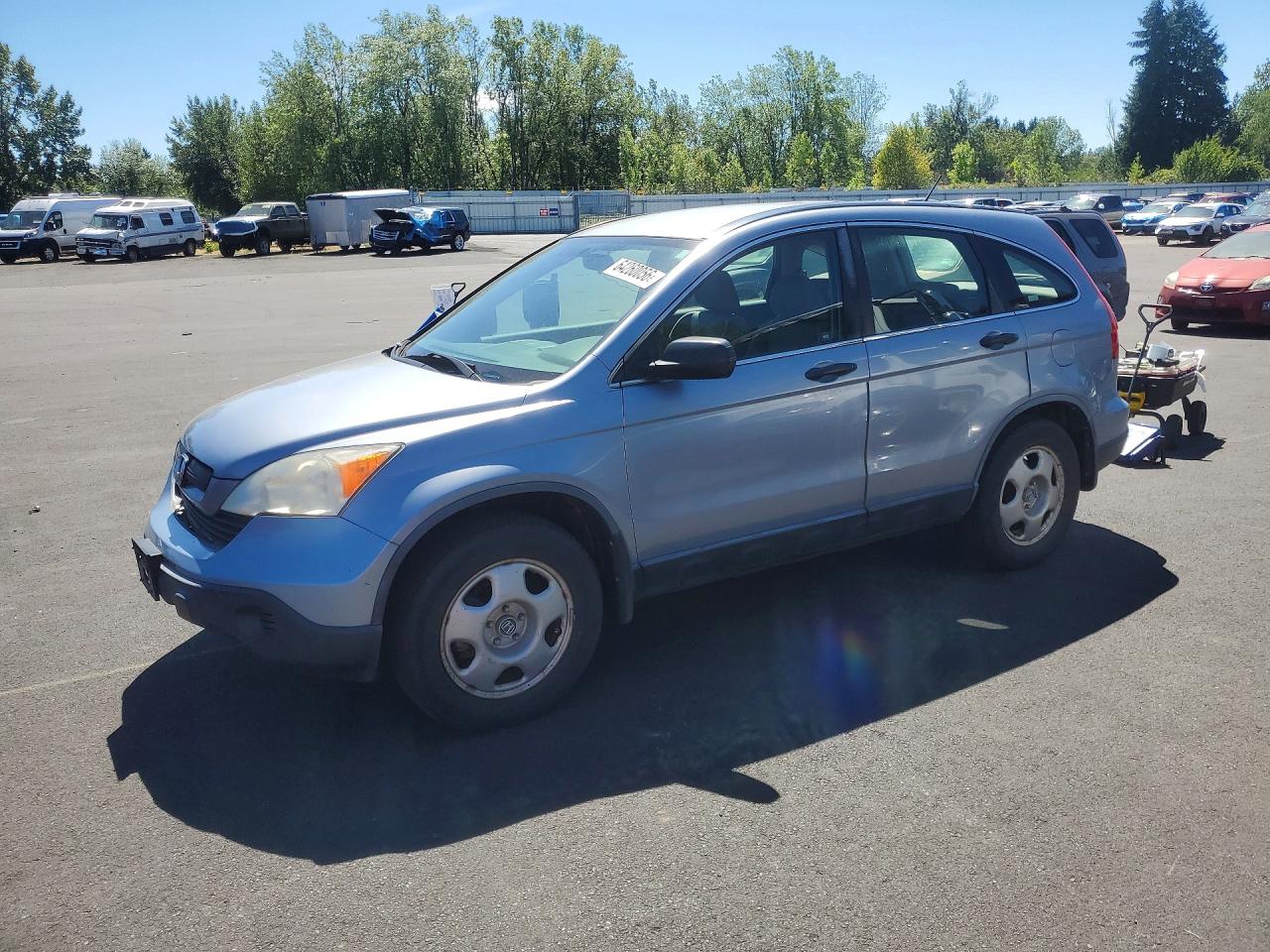 2008 Honda Cr-v Lx Blue vin: JHLRE48398C021733