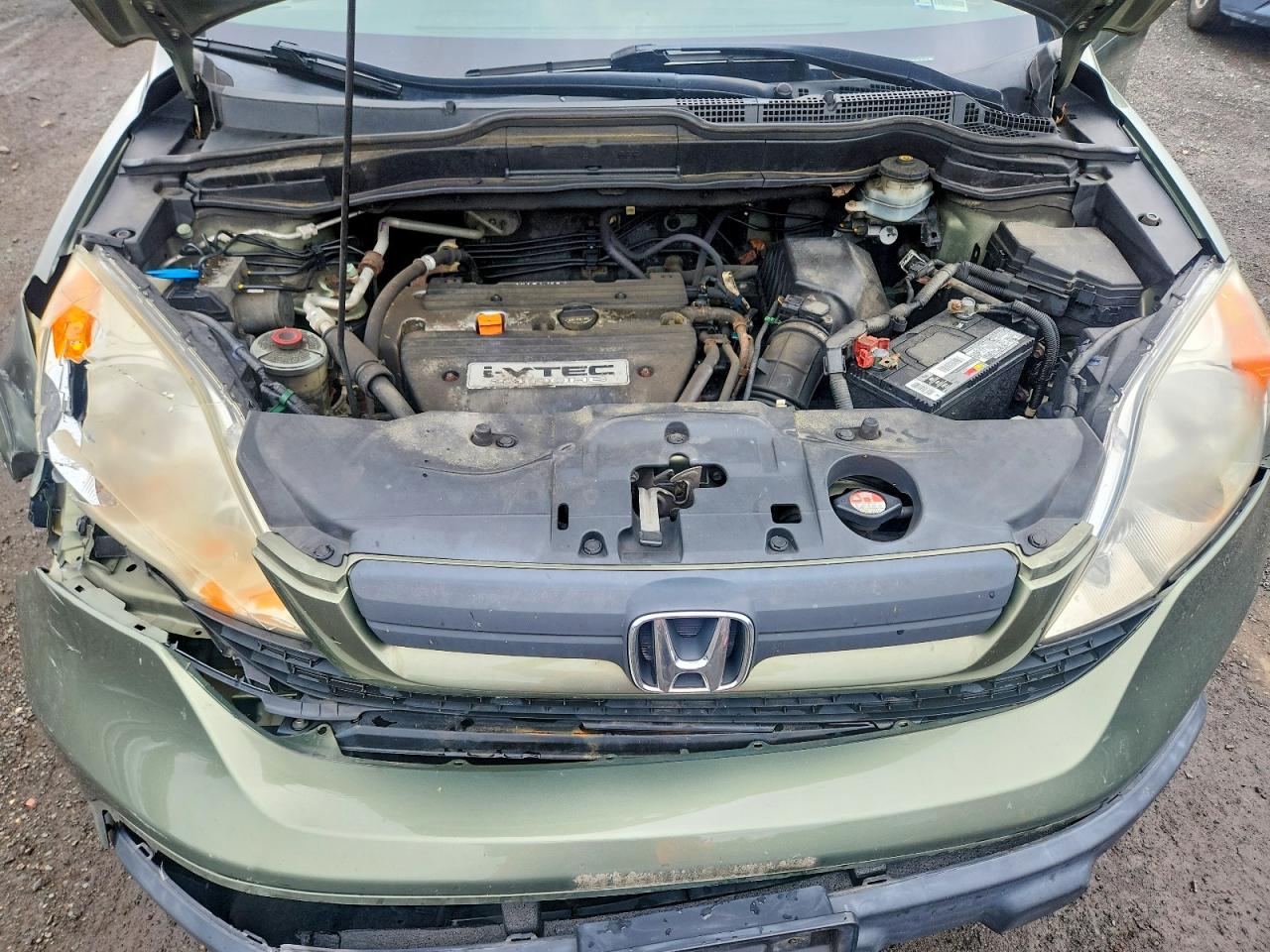 2008 Honda Cr-v Lx Green vin: JHLRE48398C022414