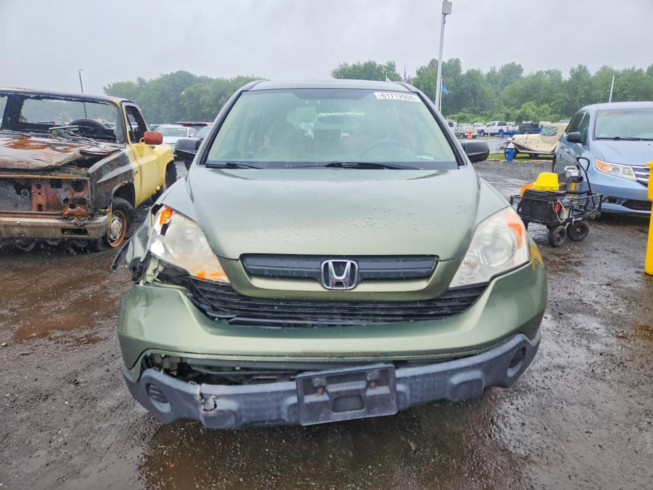 2008 Honda Cr-v Lx Green vin: JHLRE48398C022414