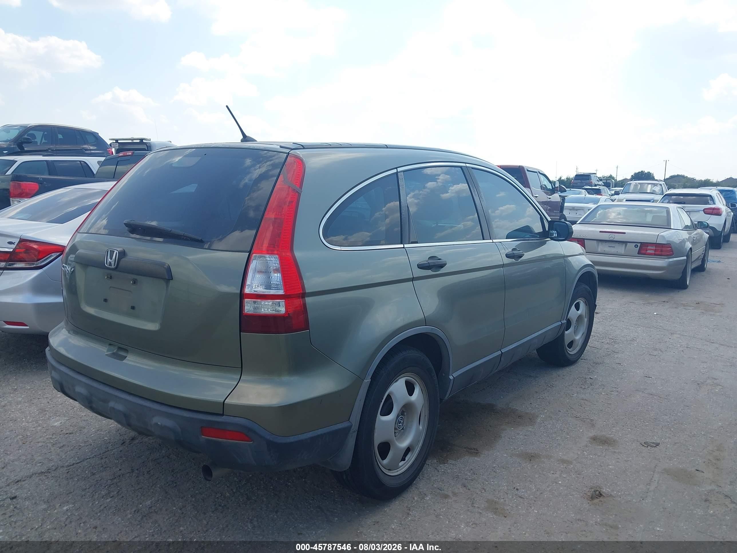 2008 Honda Cr-v Lx Green vin: JHLRE48398C031470