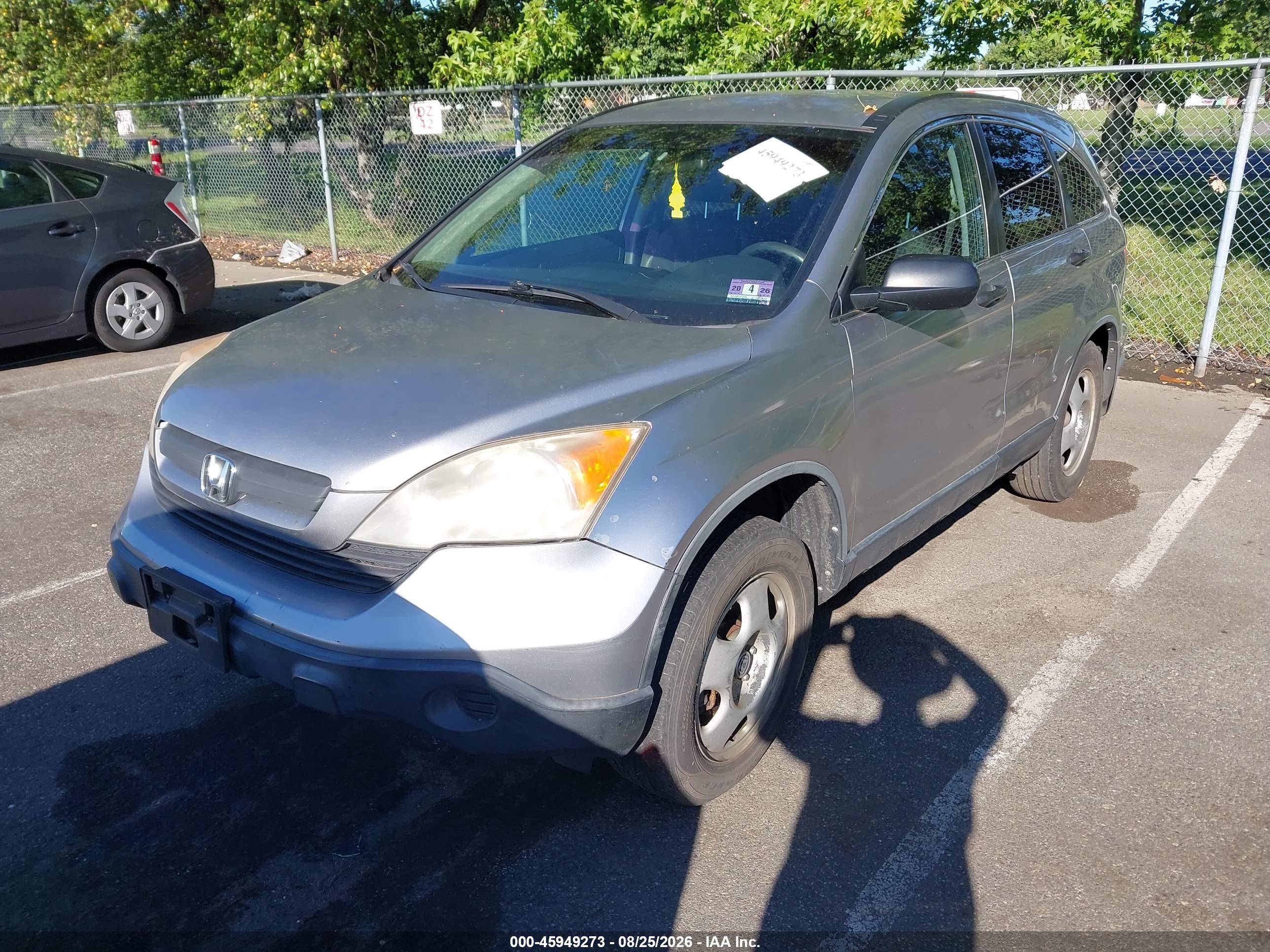 2008 Honda Cr-v Lx Silver vin: JHLRE48398C070737