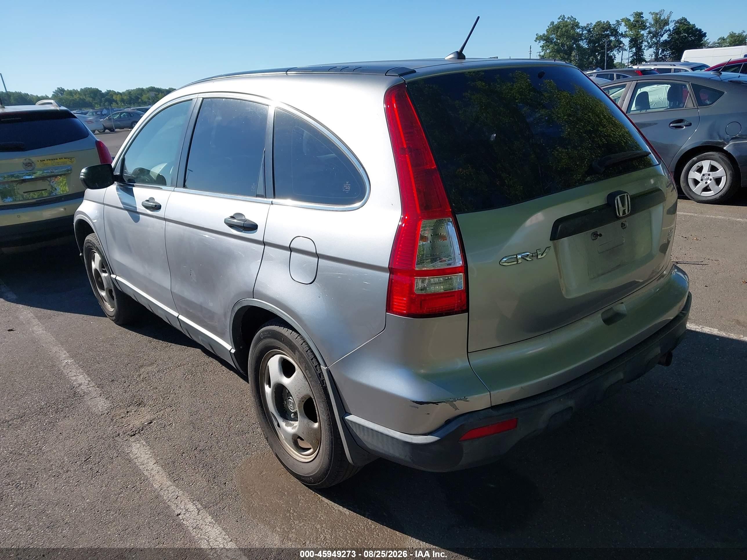 2008 Honda Cr-v Lx Silver vin: JHLRE48398C070737