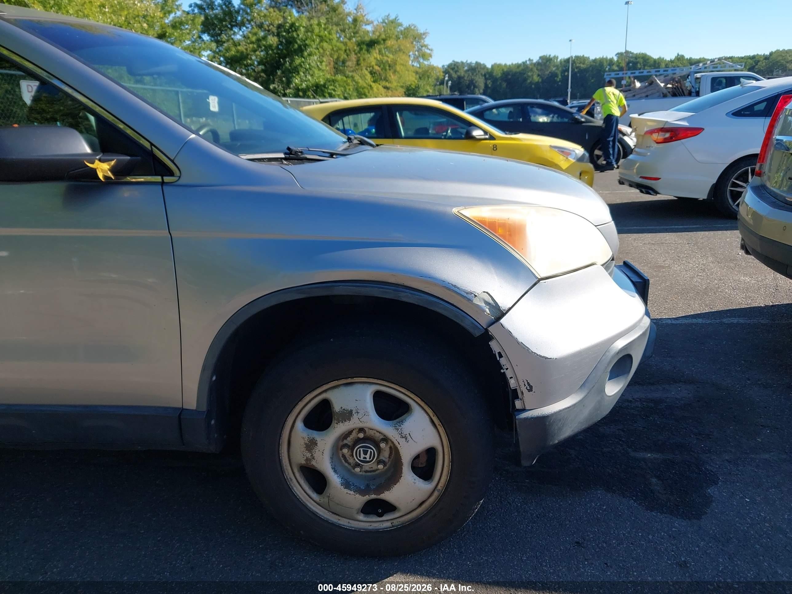 2008 Honda Cr-v Lx Silver vin: JHLRE48398C070737