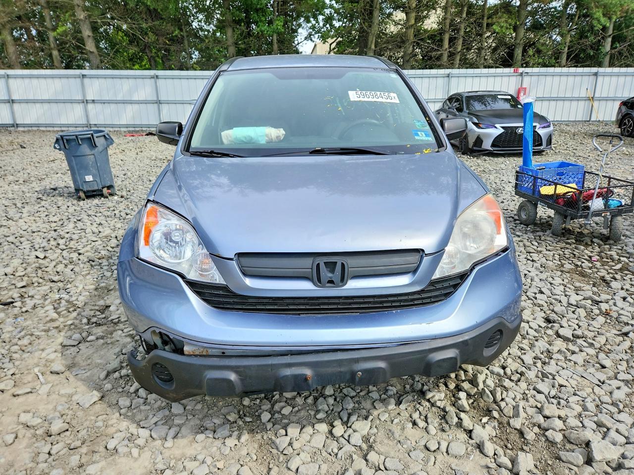 2009 Honda Cr-v Lx Blue vin: JHLRE48399C014136