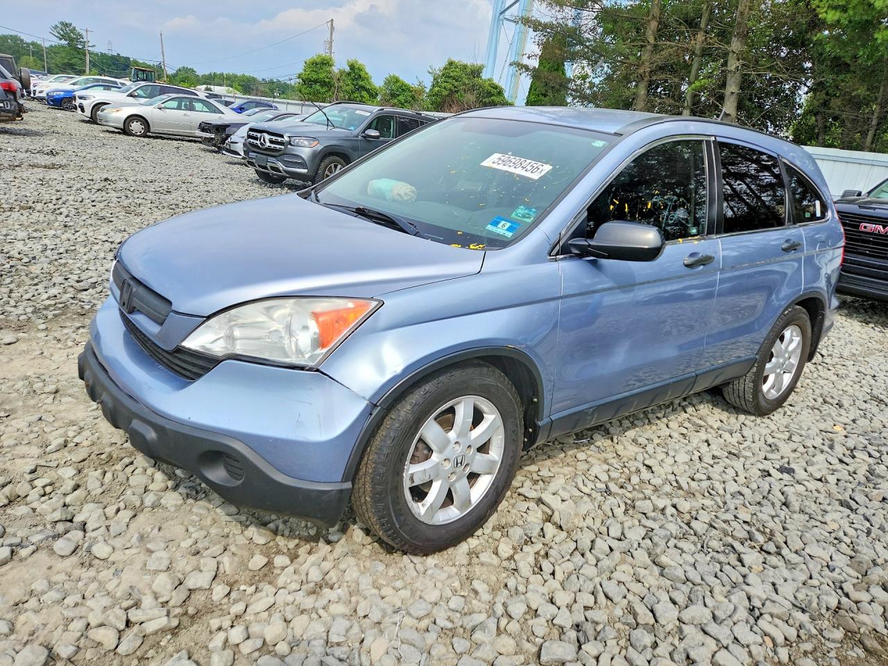 2009 Honda Cr-v Lx Синий vin: JHLRE48399C014136