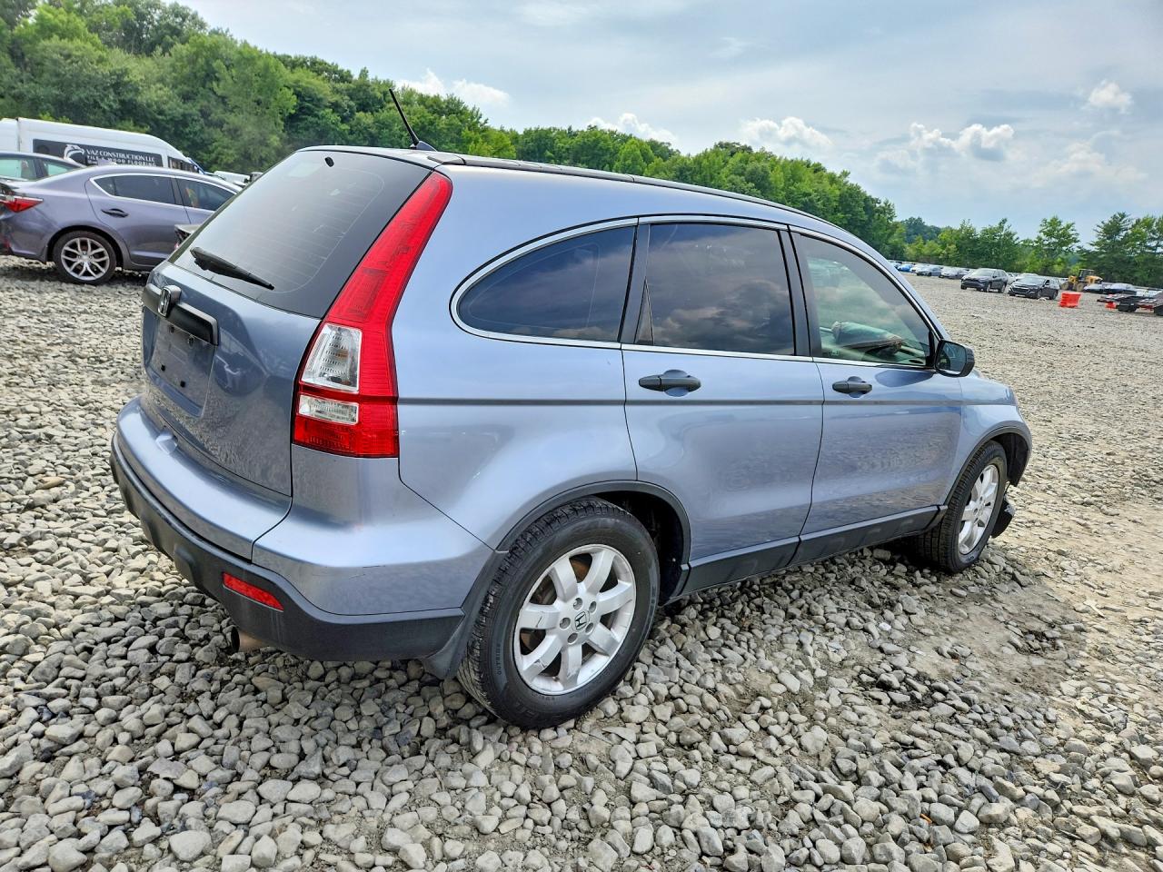 2009 Honda Cr-v Lx Blue vin: JHLRE48399C014136