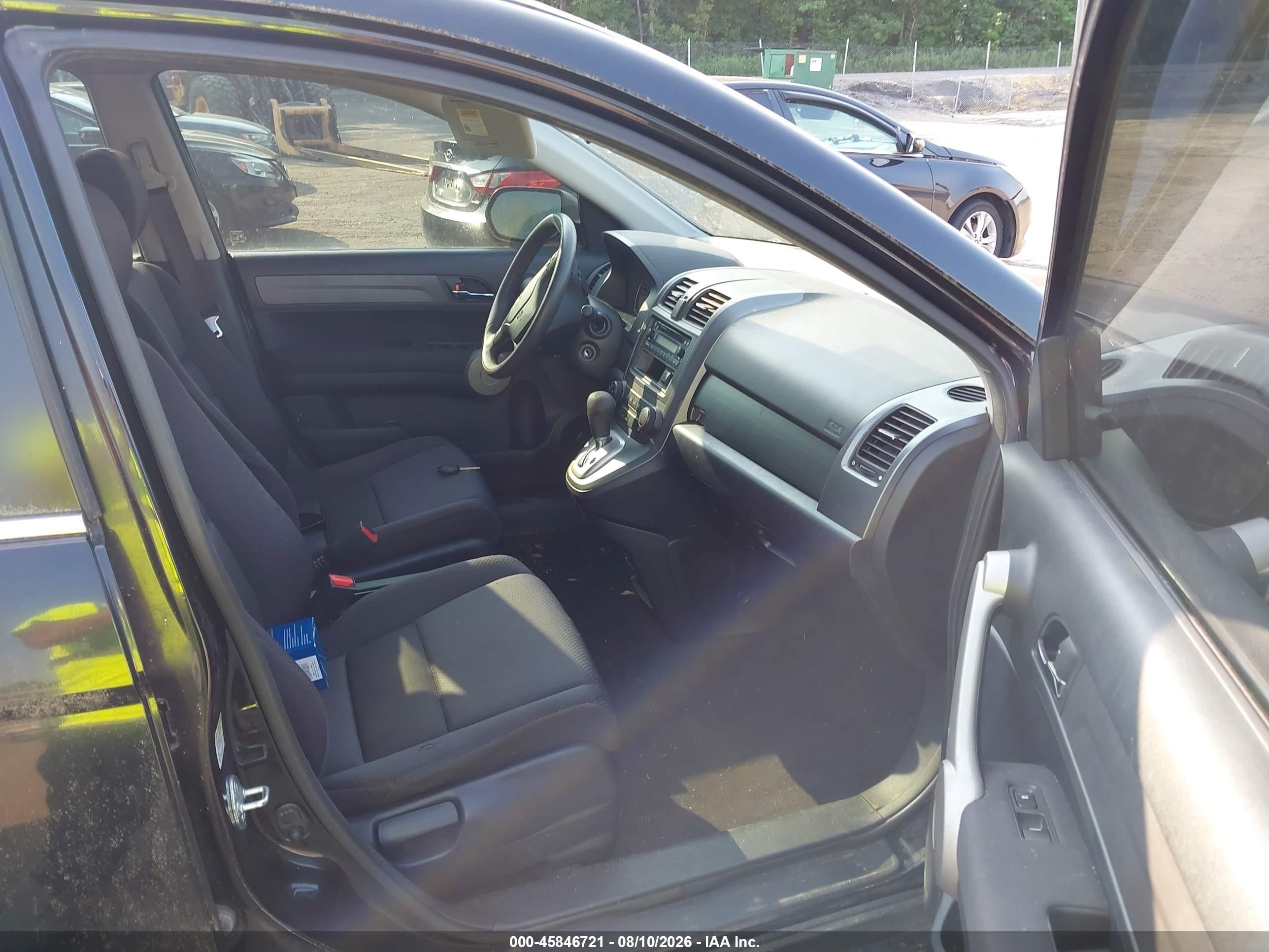 2007 Honda Cr-v Lx Black vin: JHLRE483X7C015017