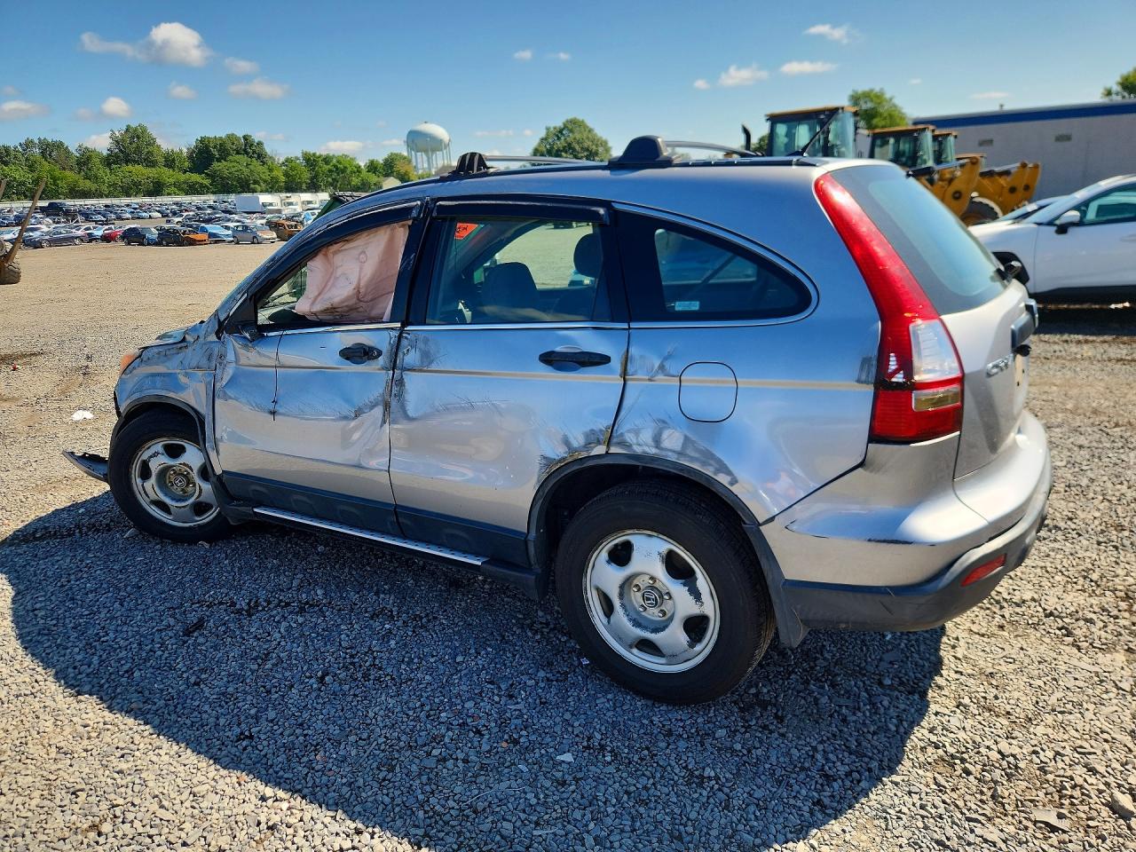 2007 Honda Cr-v Lx Silver vin: JHLRE483X7C076660