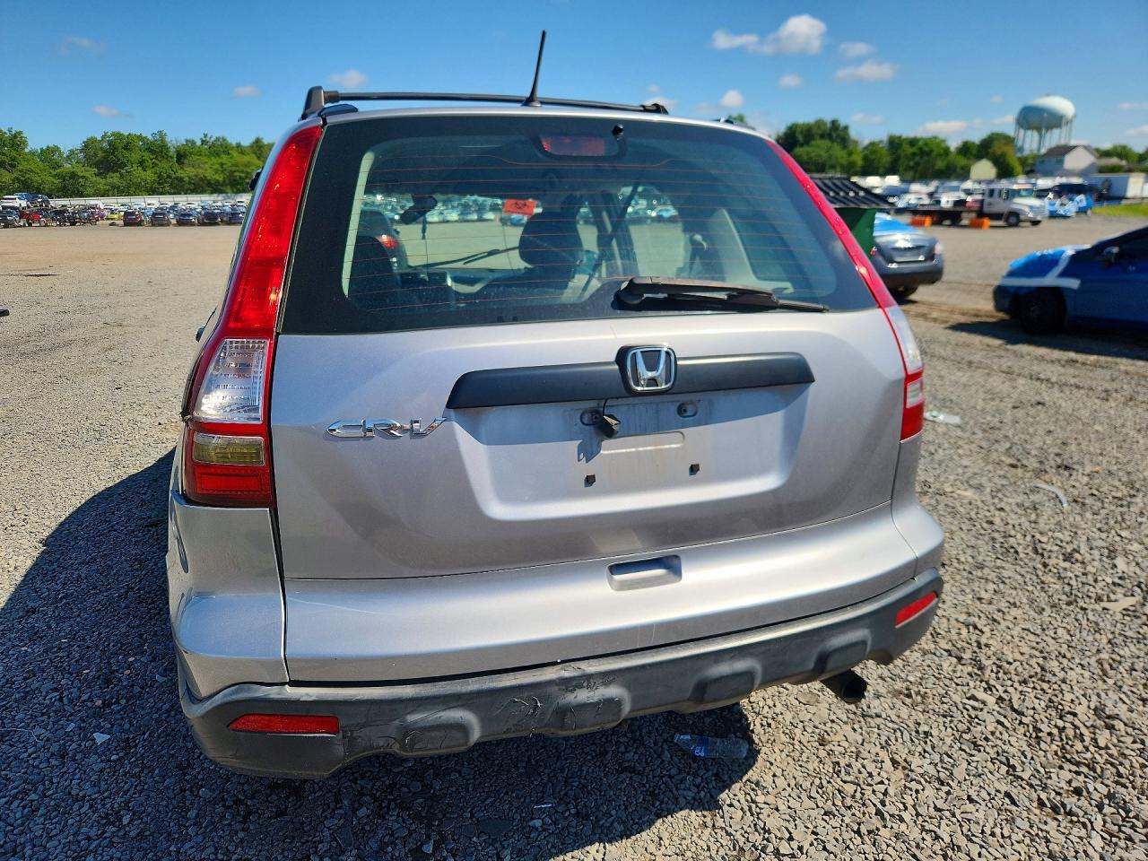 2007 Honda Cr-v Lx Silver vin: JHLRE483X7C076660