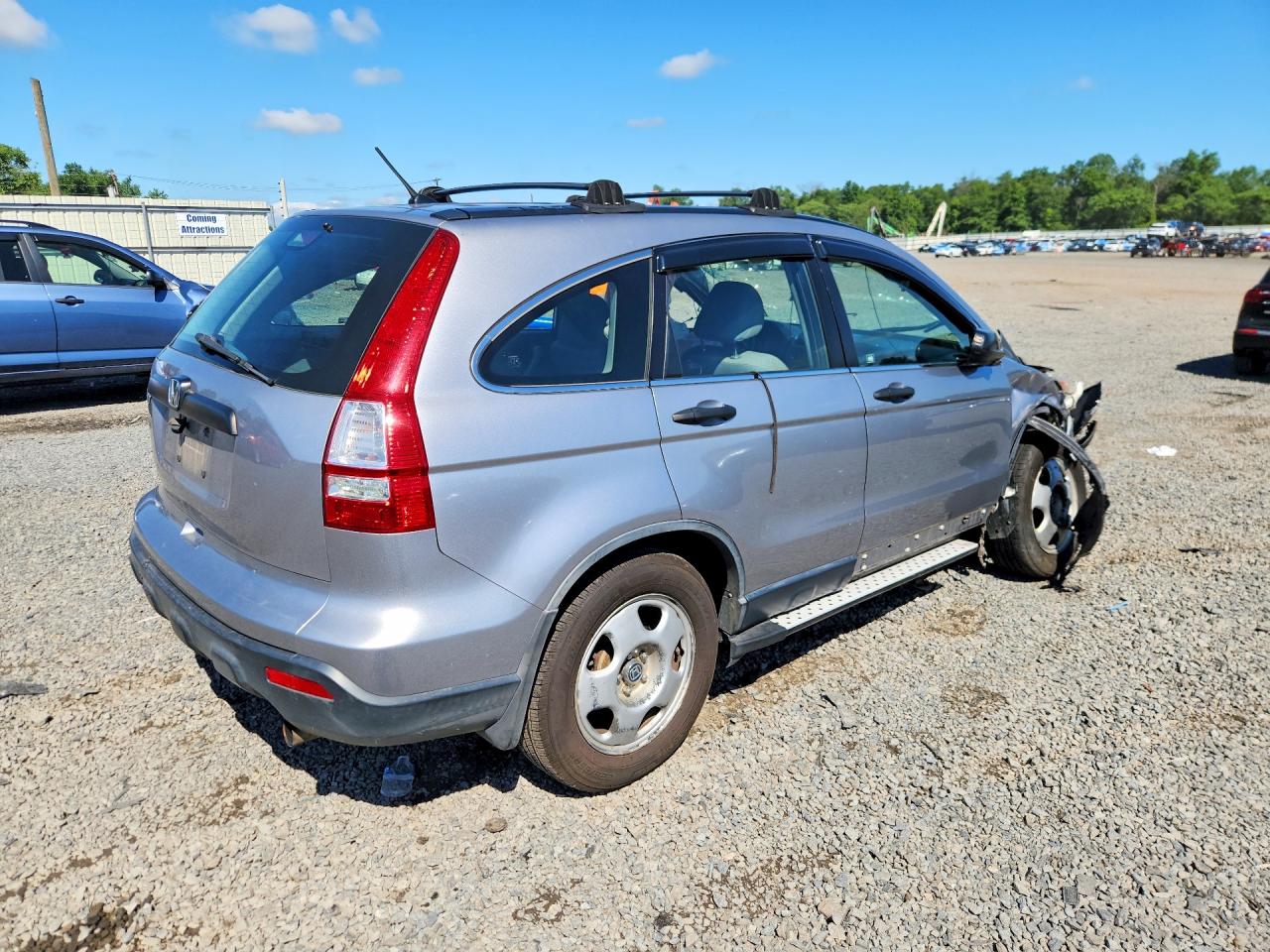 2007 Honda Cr-v Lx Silver vin: JHLRE483X7C076660